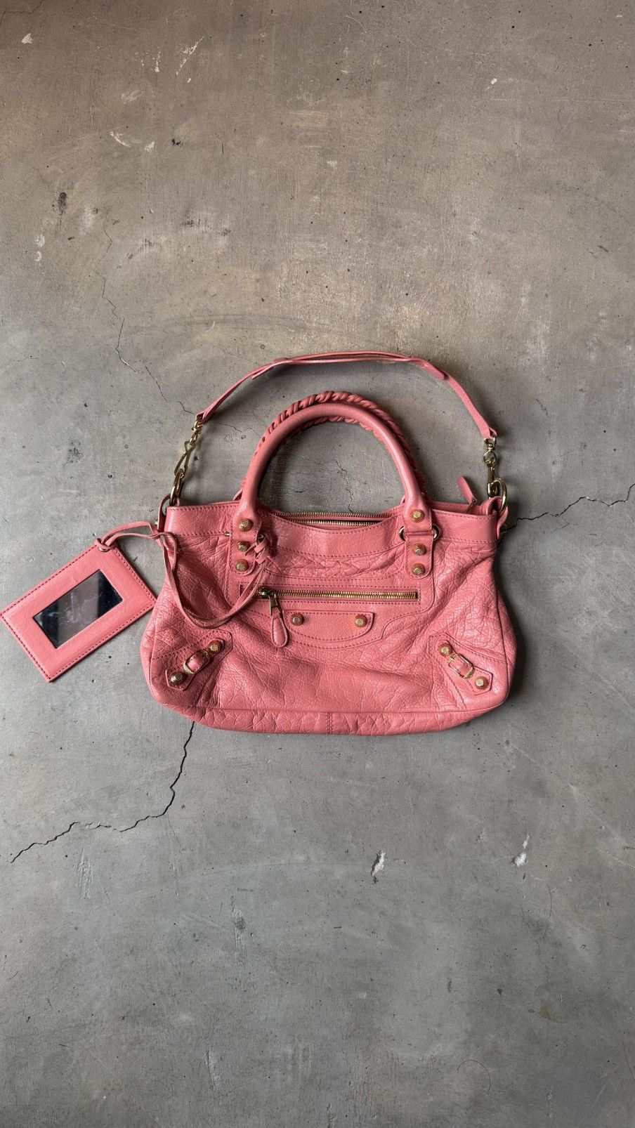 Balenciaga BALENCIAGA Agneau Giant 12 GoldHardware MiniCity RoseJaipur Size ONE SIZE - 2 Thumbnail