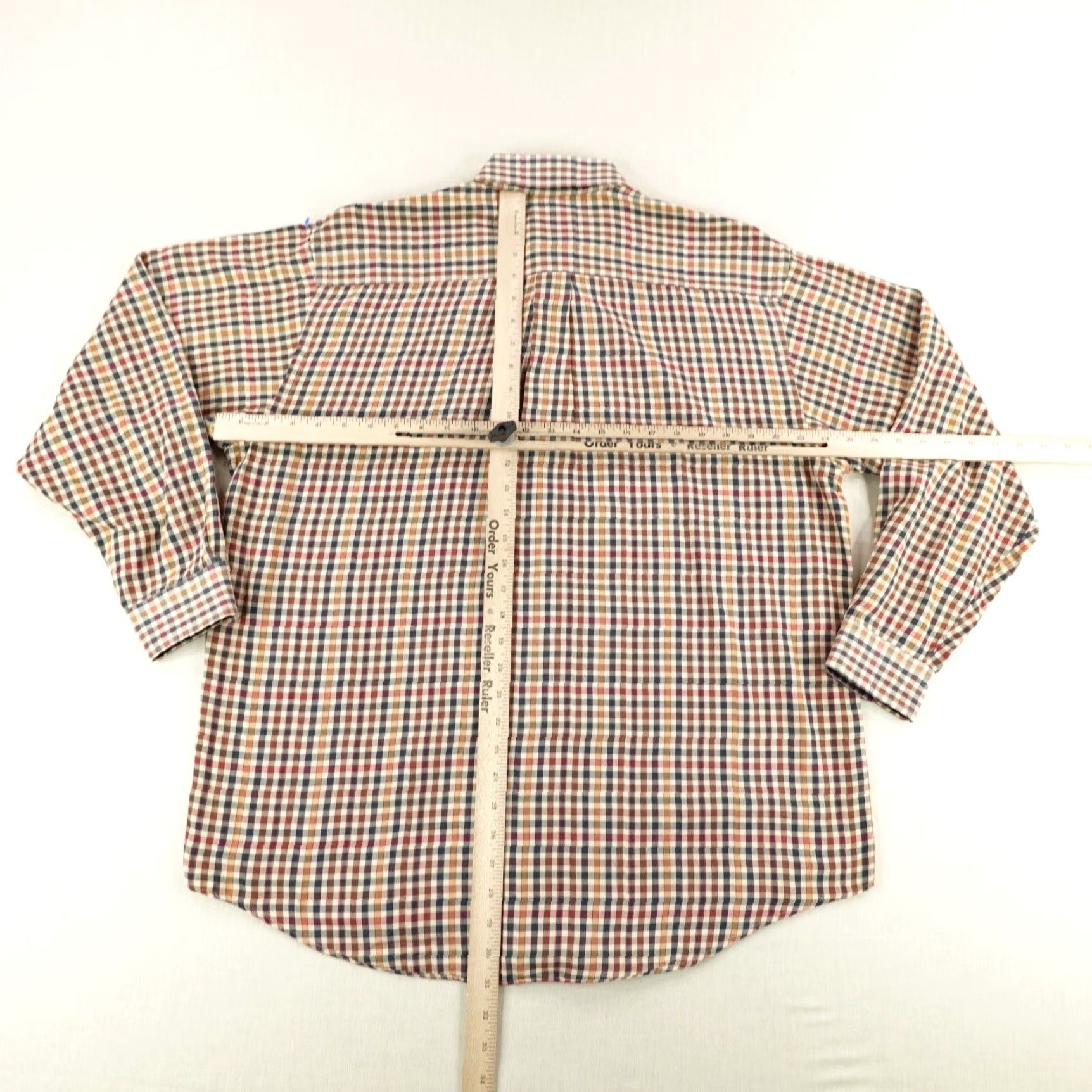 Vintage VINTAGE Viyella Plaid Flannel Shirt Mens Large Brown Button-Up Made in USA Outdoor Casual Size US L / EU 52-54 / 3 - 4 Thumbnail