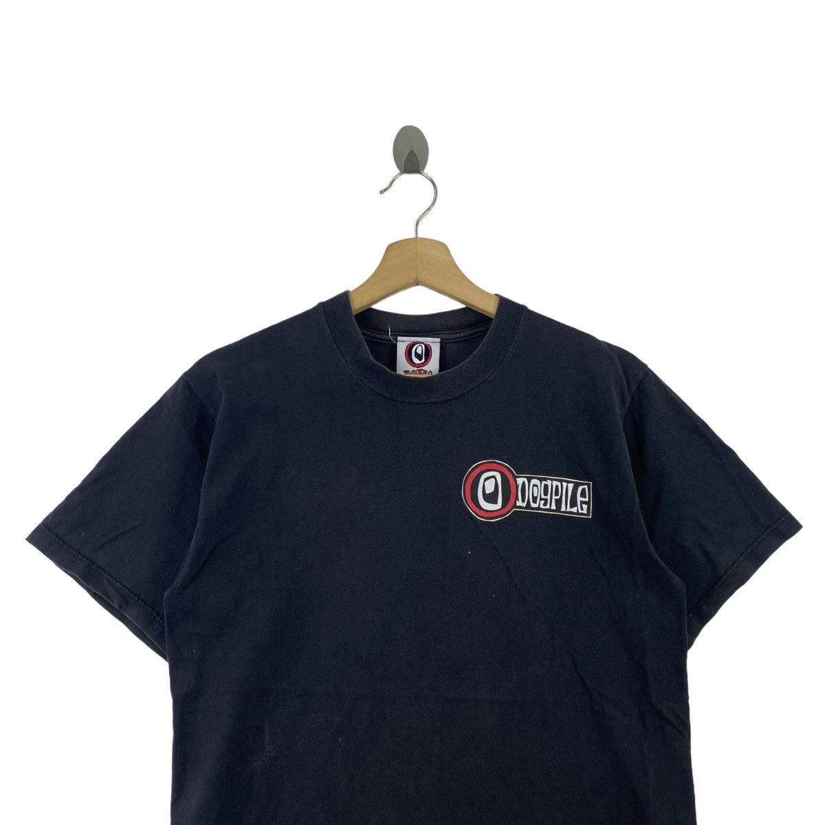 Vintage Vintage 90s DOGPILE USA Brand Skateboard Logo Print Black Size US S / EU 44-46 / 1 - 4 Thumbnail