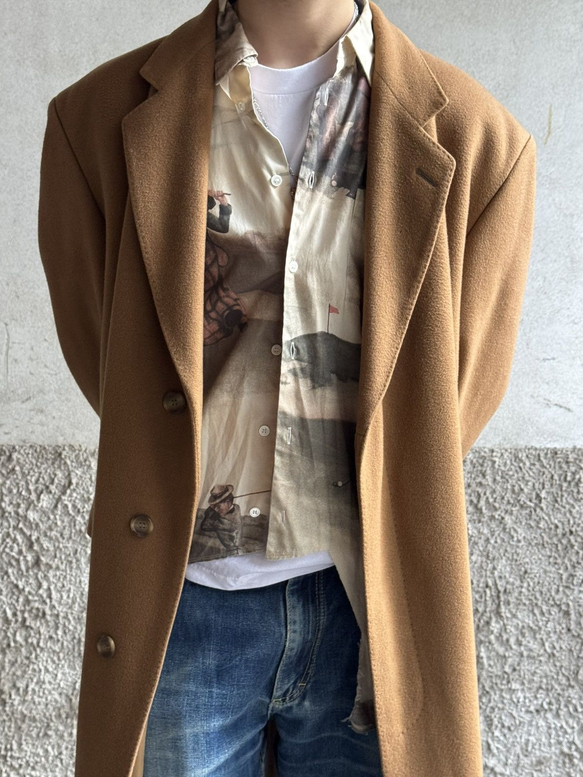 Comme des Garcons Homme Plus Comme Des Garcons Homme Plus asymmetric Cut Print shirt Size US XS / EU 42 / 0 - 2 Thumbnail