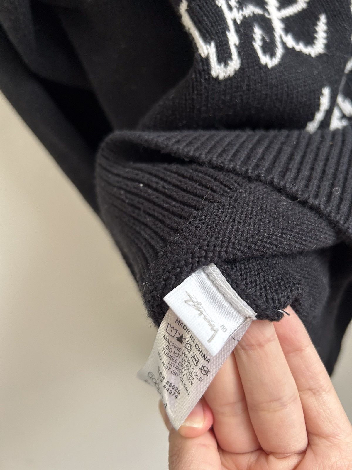 Stussy Stussy care label knit sweater Size US M / EU 48-50 / 2 - 3 Thumbnail