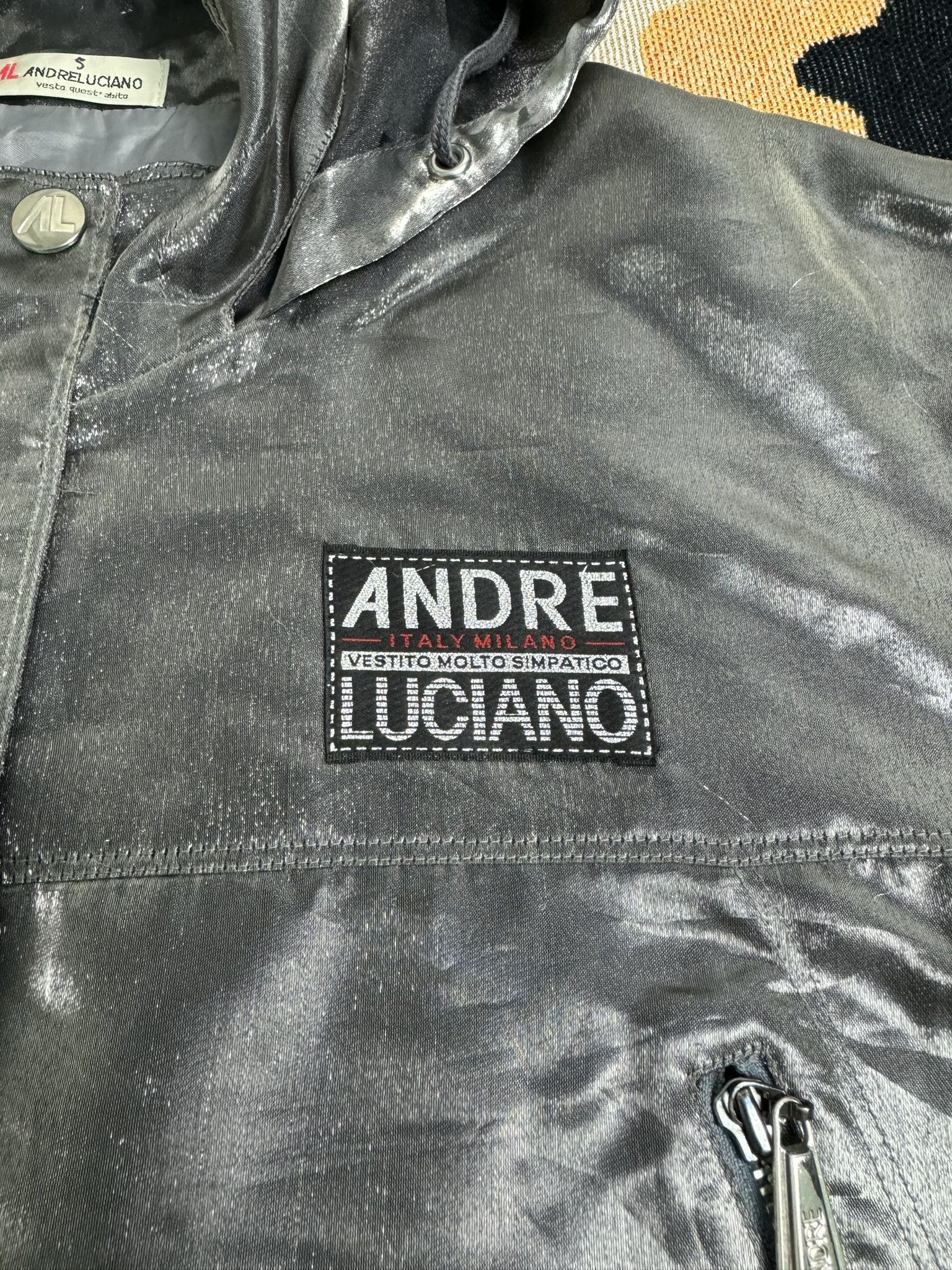 Andreluciano Andreluciano Italy Milano Blink Metallic Light Jacket Size US L / EU 52-54 / 3 - 3 Thumbnail