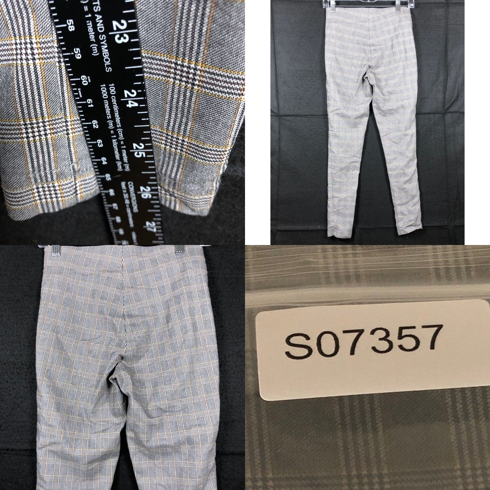 Zara Zara Women Pants Gray Multicolored Stripe Pull On Front Zip Ankle Stretch Medium Size 27" / US 4 / IT 40 - 8 Thumbnail