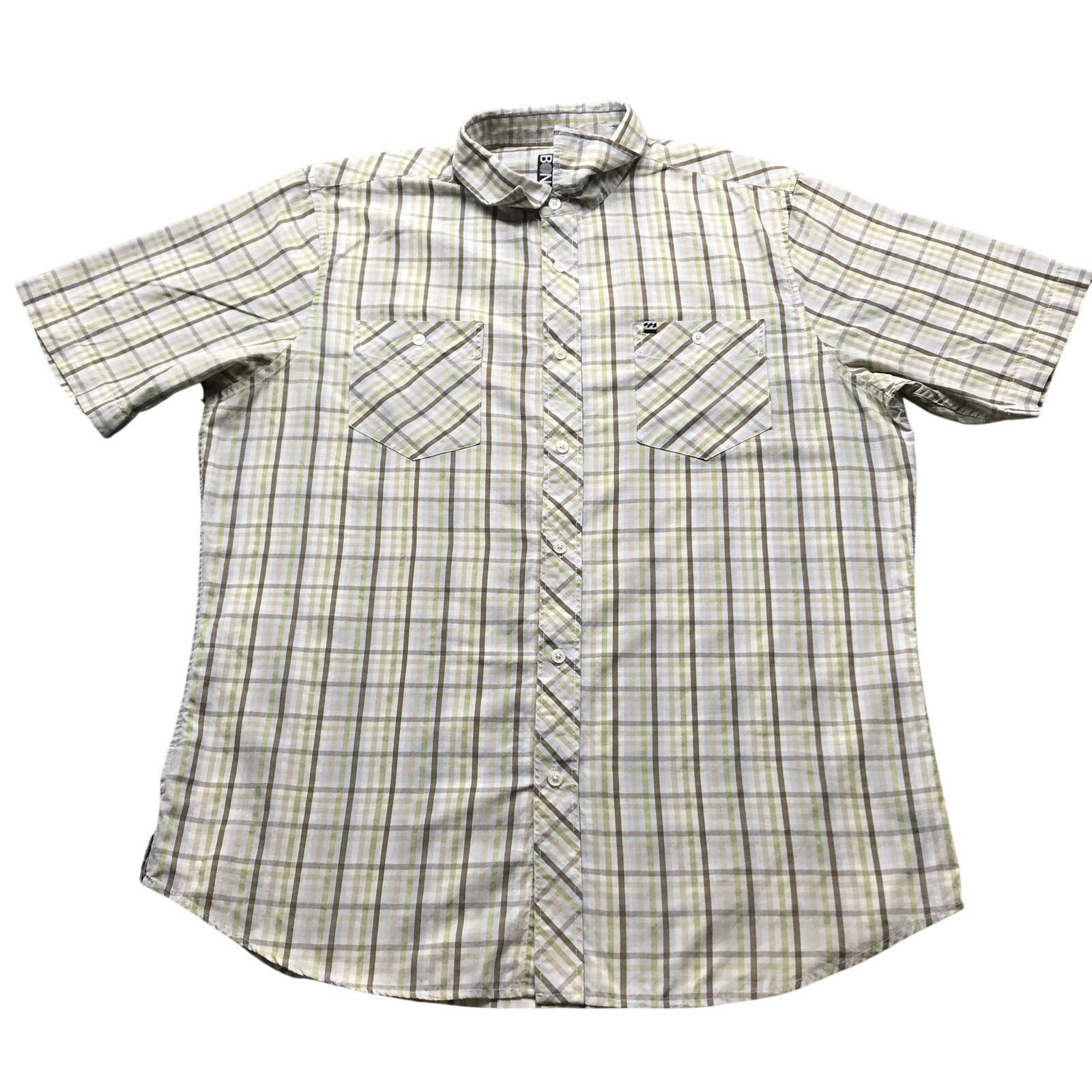 Billabong Billabong Short Sleeve Button Up Graph Shirt Mens XL White Size US XL / EU 56 / 4 - 1 Thumbnail