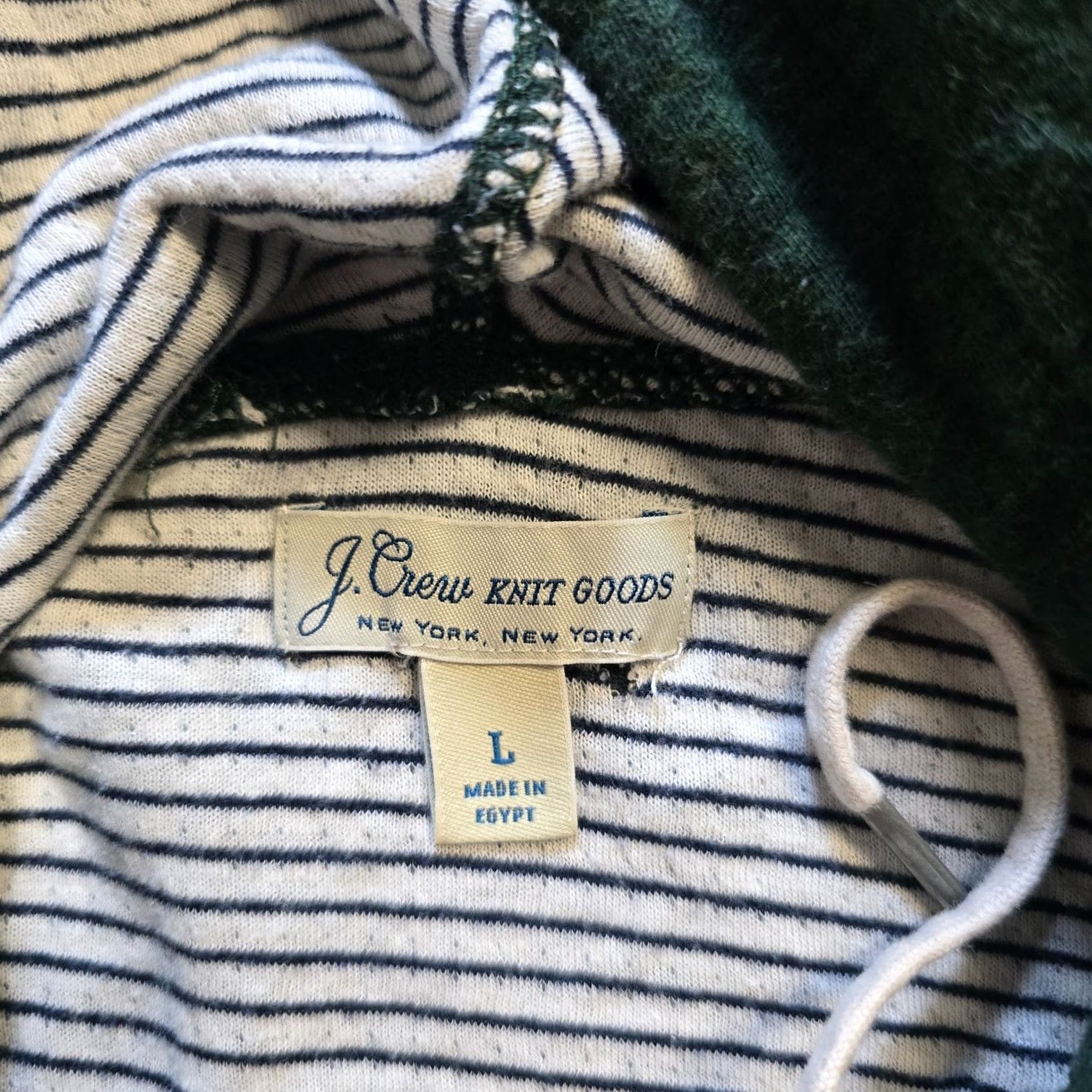 J.Crew J.CREW Sweater Men L Green Hoodie Knit Pocket Casual Comfort Sweatshirt Pullover Knit Regular Winter Fall Spring Mens Size US L / EU 52-54 / 3 - 5 Thumbnail
