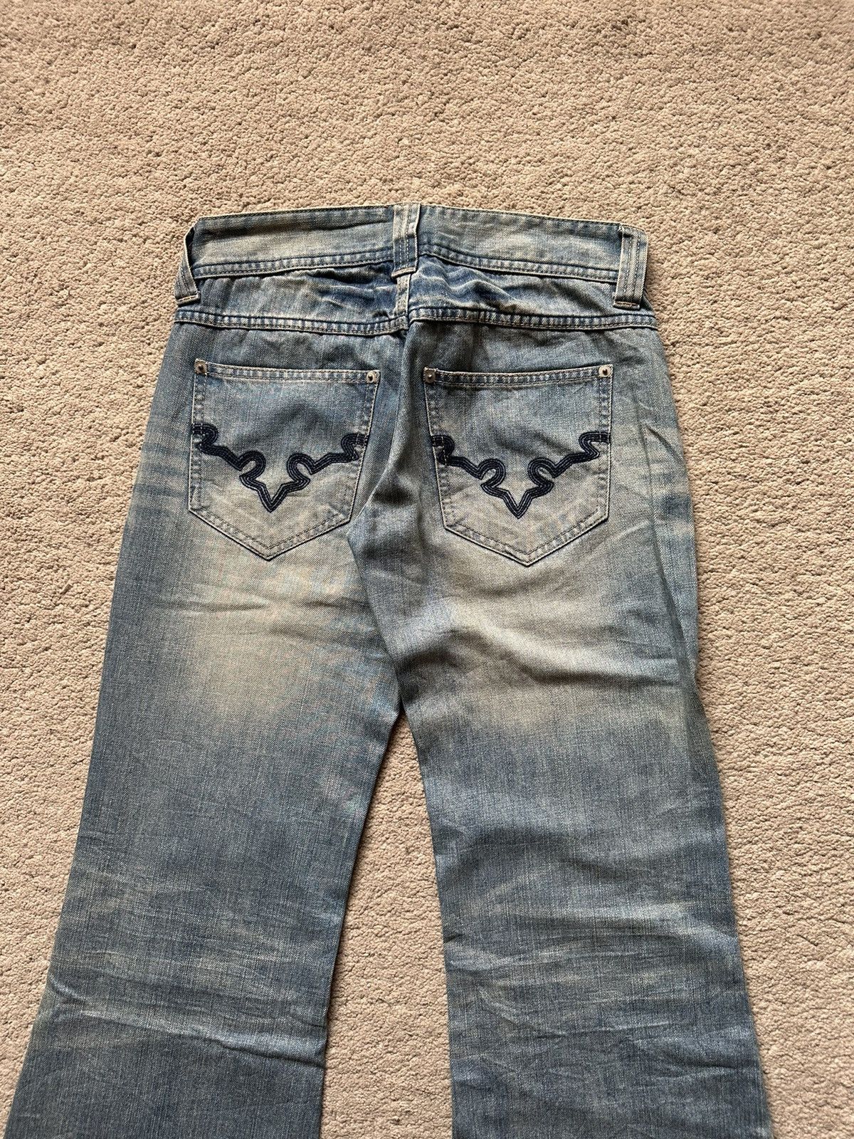 Cook Jeans 2000s Cook Jeans Washed Flare Jeans / Bootcut Jeans Size US 29 - 13 Thumbnail