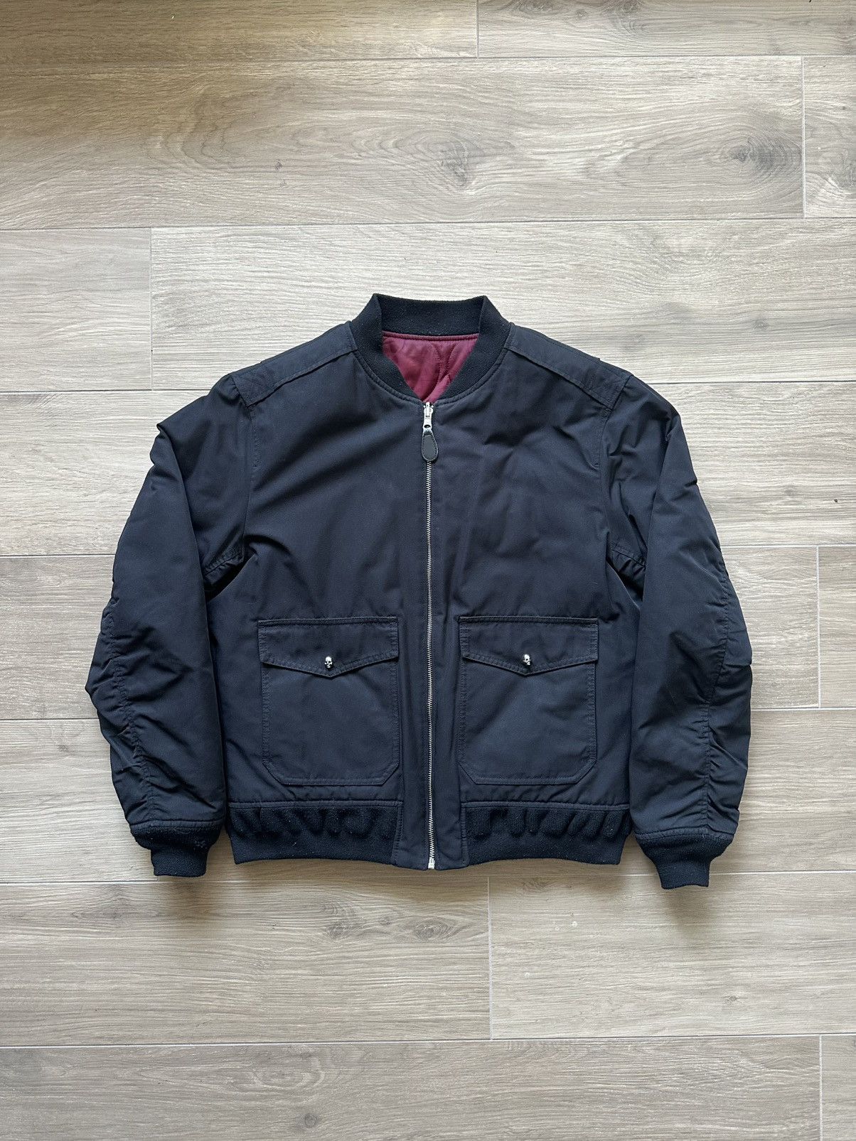 The Kooples The Kooples Black Reversible Bomber Size US M / EU 48-50 / 2 - 1 Thumbnail