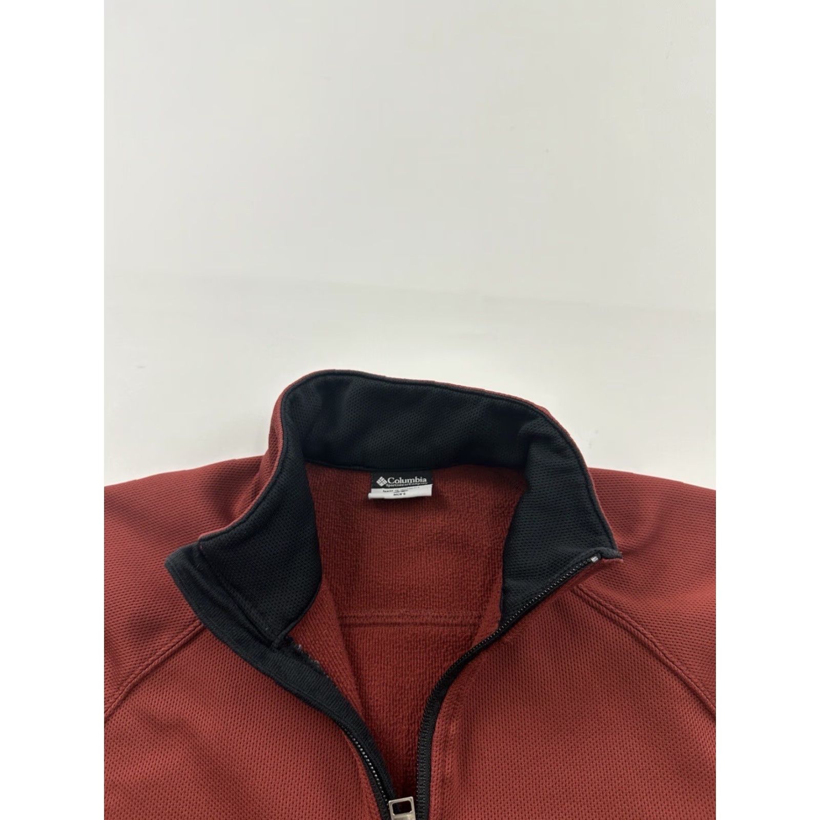 Vintage Columbia Sweatshirt Mens Small Red Fleece 1/2 Zip Mock Neck Size US S / EU 44-46 / 1 - 5 Thumbnail