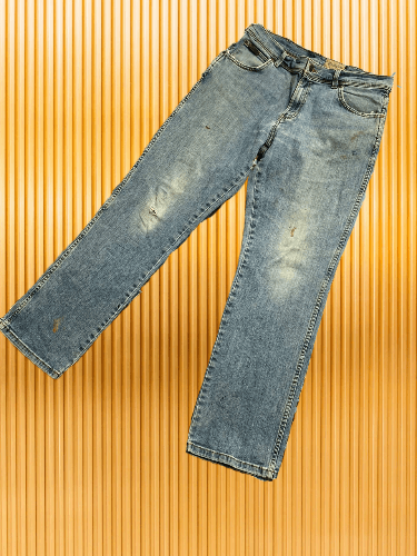 Vintage × Wrangler Crazy baggy Y2K wrangler faded distressed carpenter pants Size US 34 / EU 50 - 1 Thumbnail