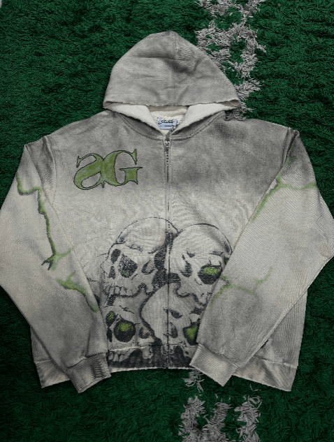 TRIPLE SEVENS Triple 7 Vulture White & Green Zip Up Size US M / EU 48-50 / 2 - 1 Preview