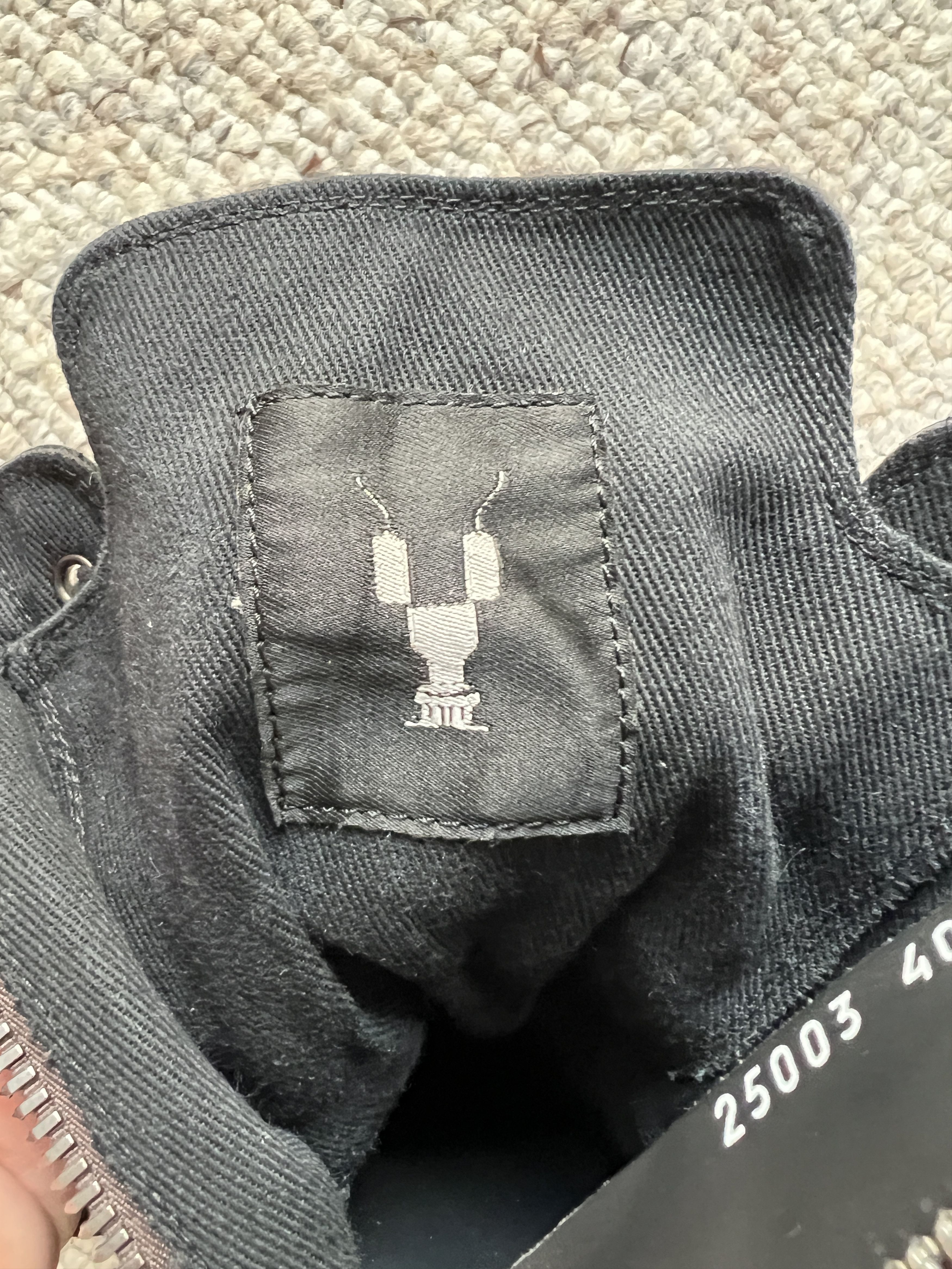 Rick Owens Drkshdw Rick Owens DRKSHDW all black Ramones Size US 7 / EU 40 - 6 Thumbnail