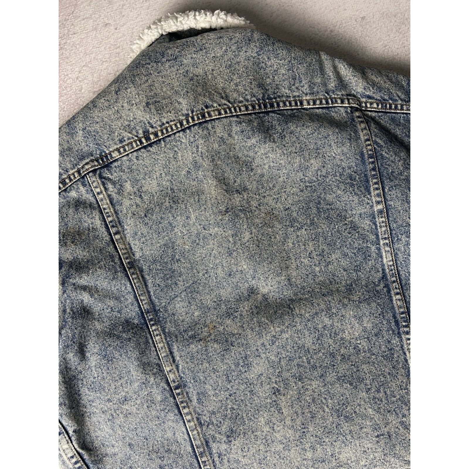 Levi's Vintage Levi's Sherpa Lined Denim Jacket - Women's Large Size L / US 10 / IT 46 - 4 Thumbnail