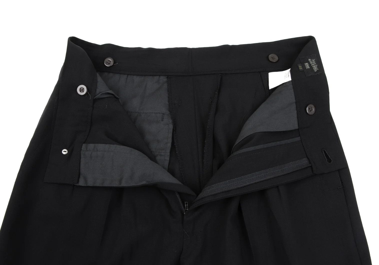 Jean Paul Gaultier Summer Wool Two-Tuck Pants in Black Size 48 Size US 32 / EU 48 - 5 Thumbnail
