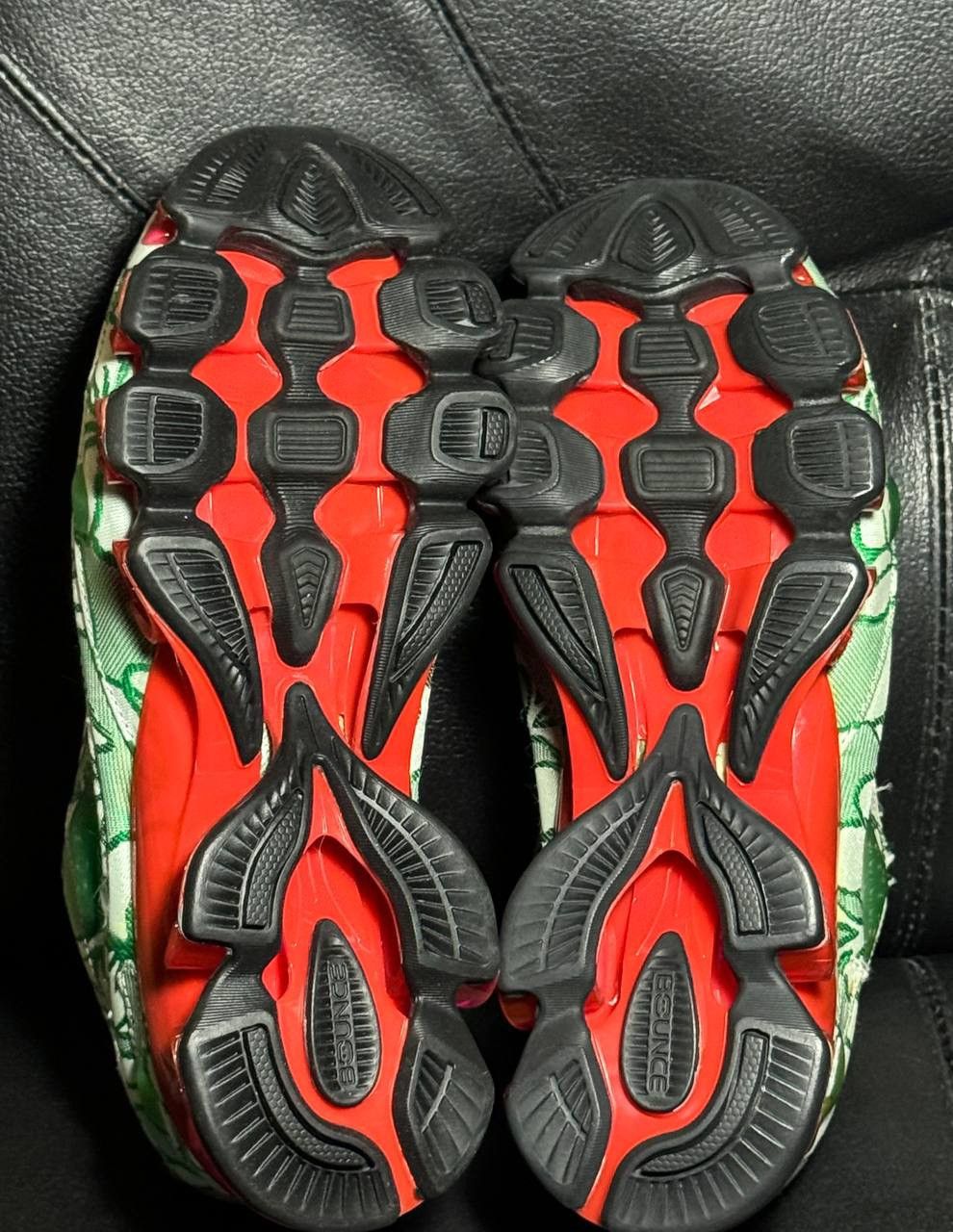 Adidas × Raf Simons 4,5us Adidas Raf Simons bounce Flower Green Red sneakers Size US 4.5 / IT 34.5 - 10 Thumbnail
