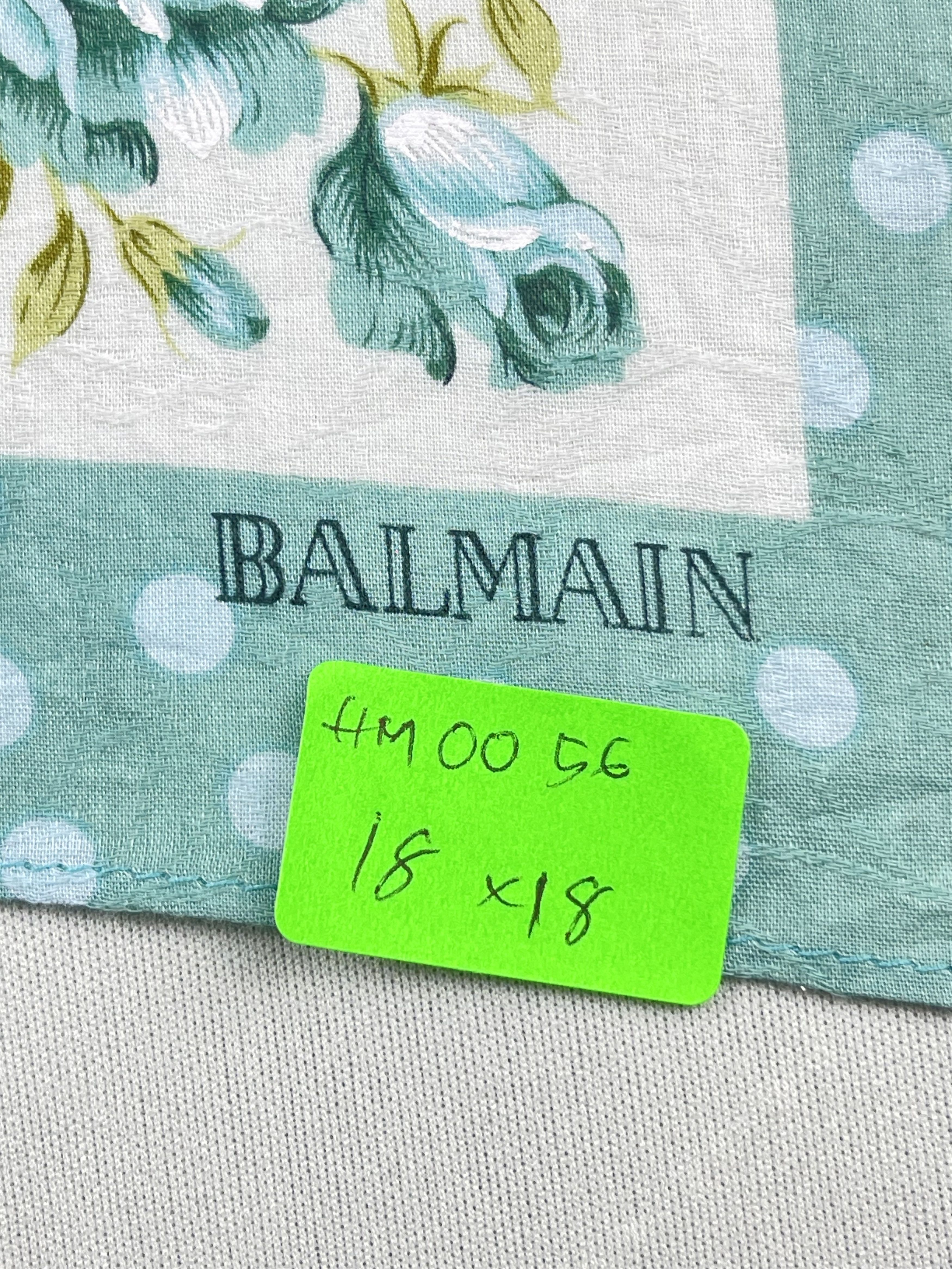 Balmain Vintage Balmain Handkerchief Pocket Square Bandana HM0056 Size ONE SIZE - 7 Thumbnail
