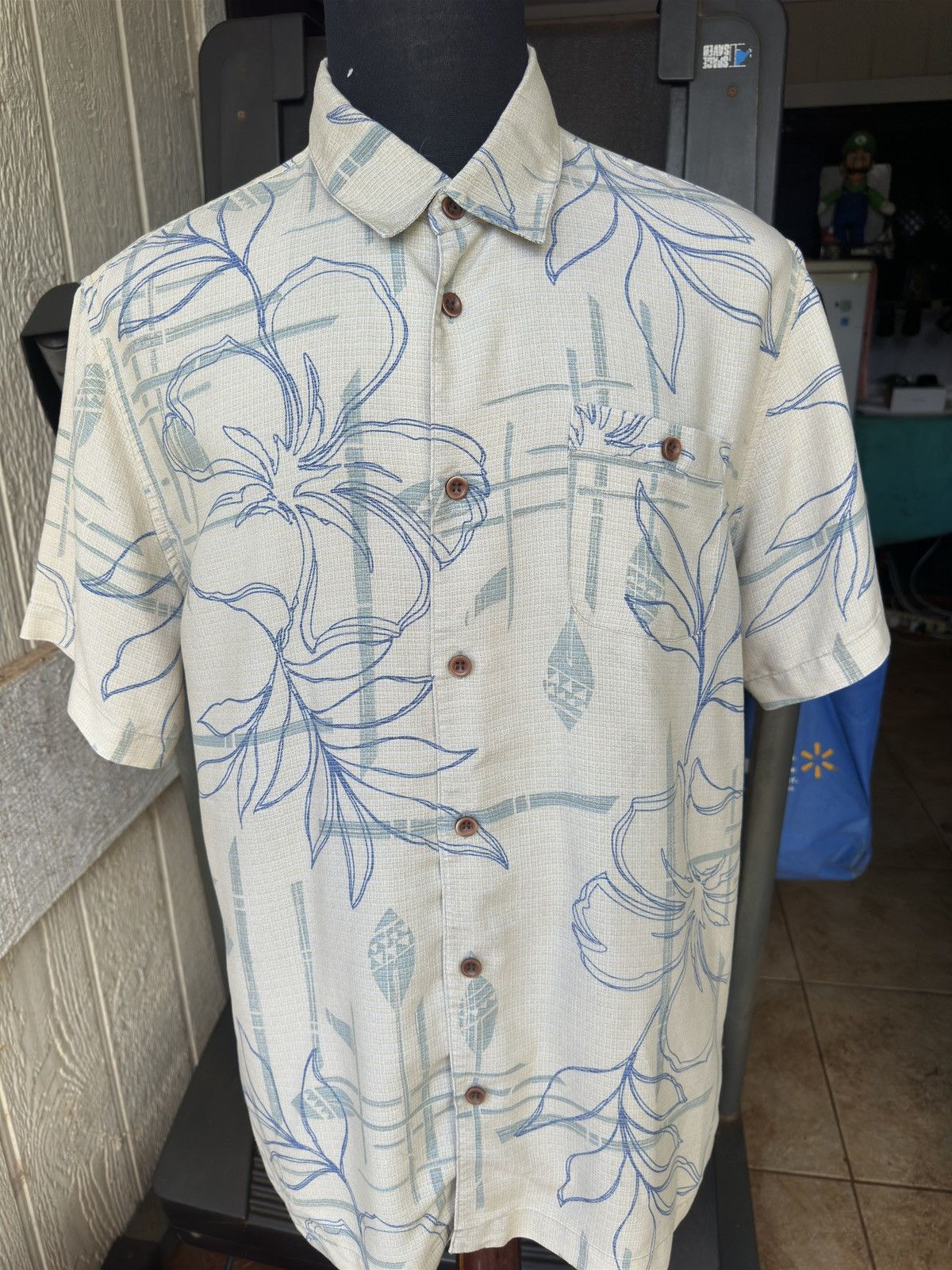 Quiksilver Quiksilver Waterman Tailored Fit Beige Hawaiian Men's L Size US L / EU 52-54 / 3 - 1 Thumbnail