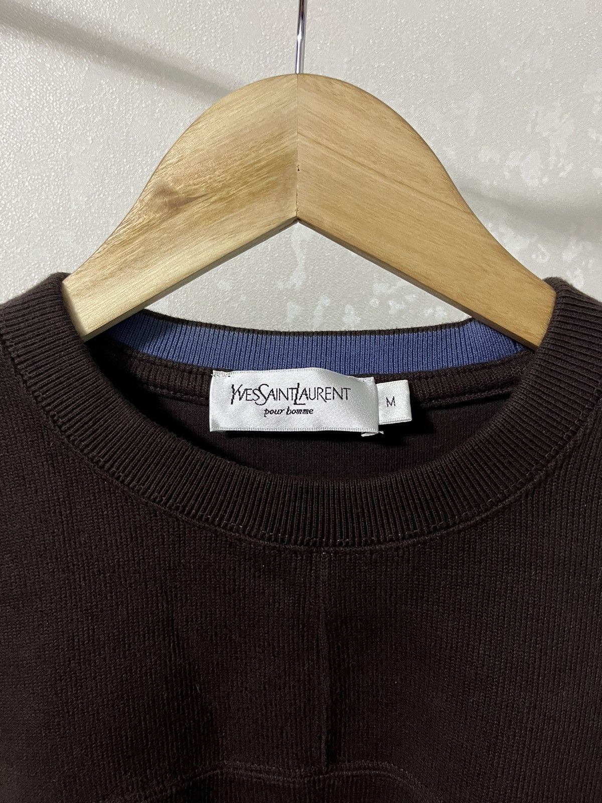 Yves Saint Laurent Yves Saint Laurent Vintage Logo Old Money Sweater Size US M / EU 48-50 / 2 - 2 Thumbnail