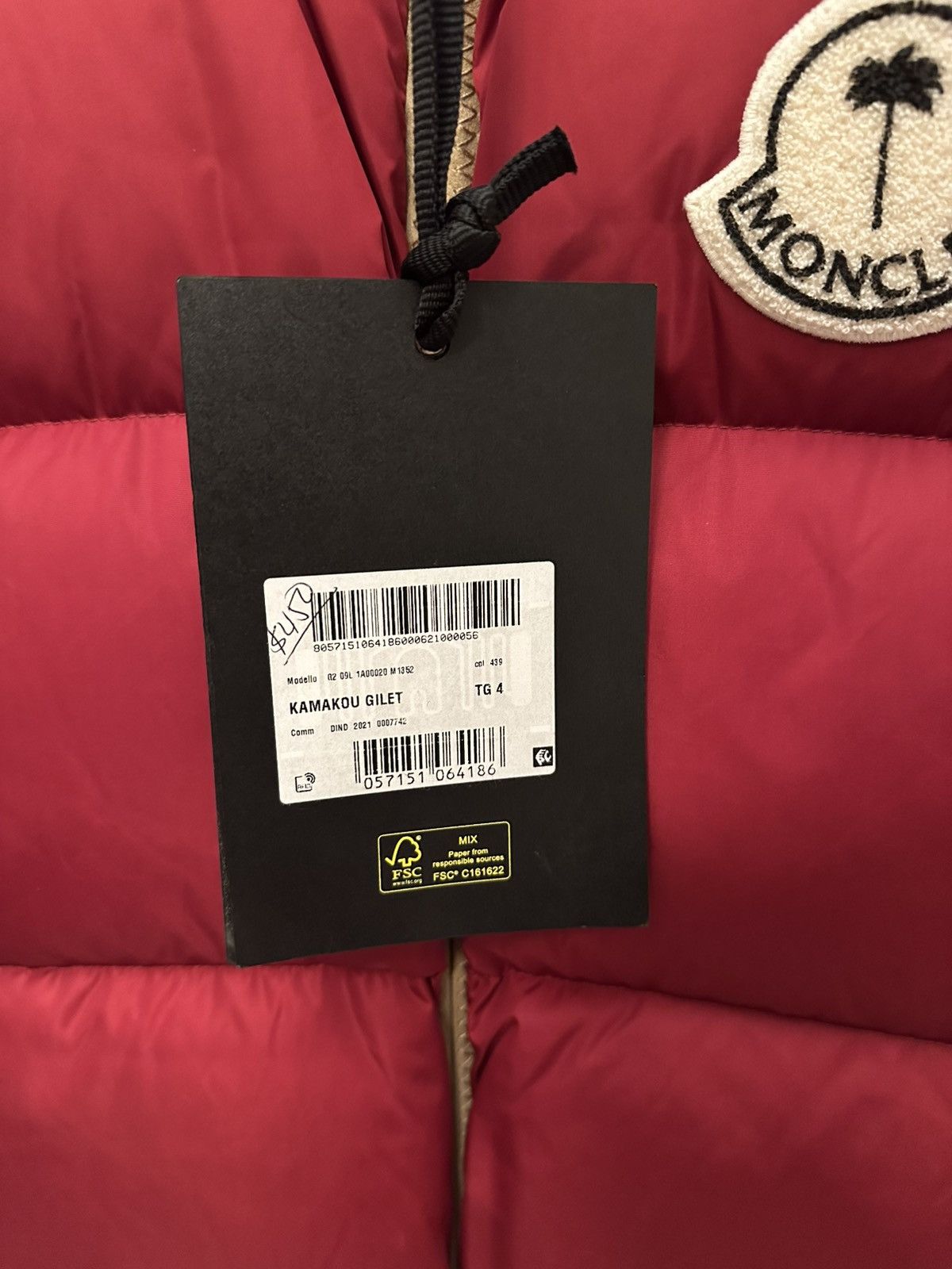 Moncler × Palm Angels Kamakou Puffer Vest Moncler x Palm Angels Size US XL / EU 56 / 4 - 15 Thumbnail