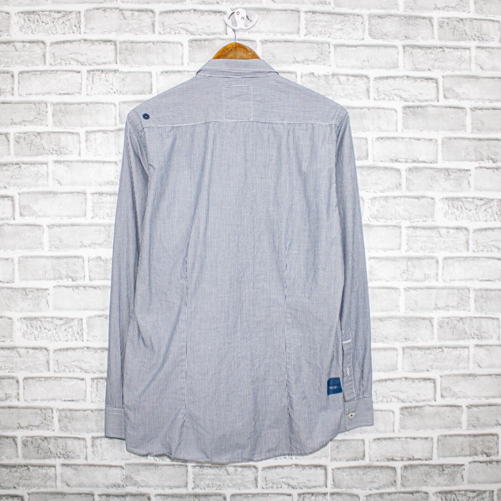 G-Star G Star RAW Men's Button up Shirt White blue striped Size US L / EU 52-54 / 3 - 2 Thumbnail