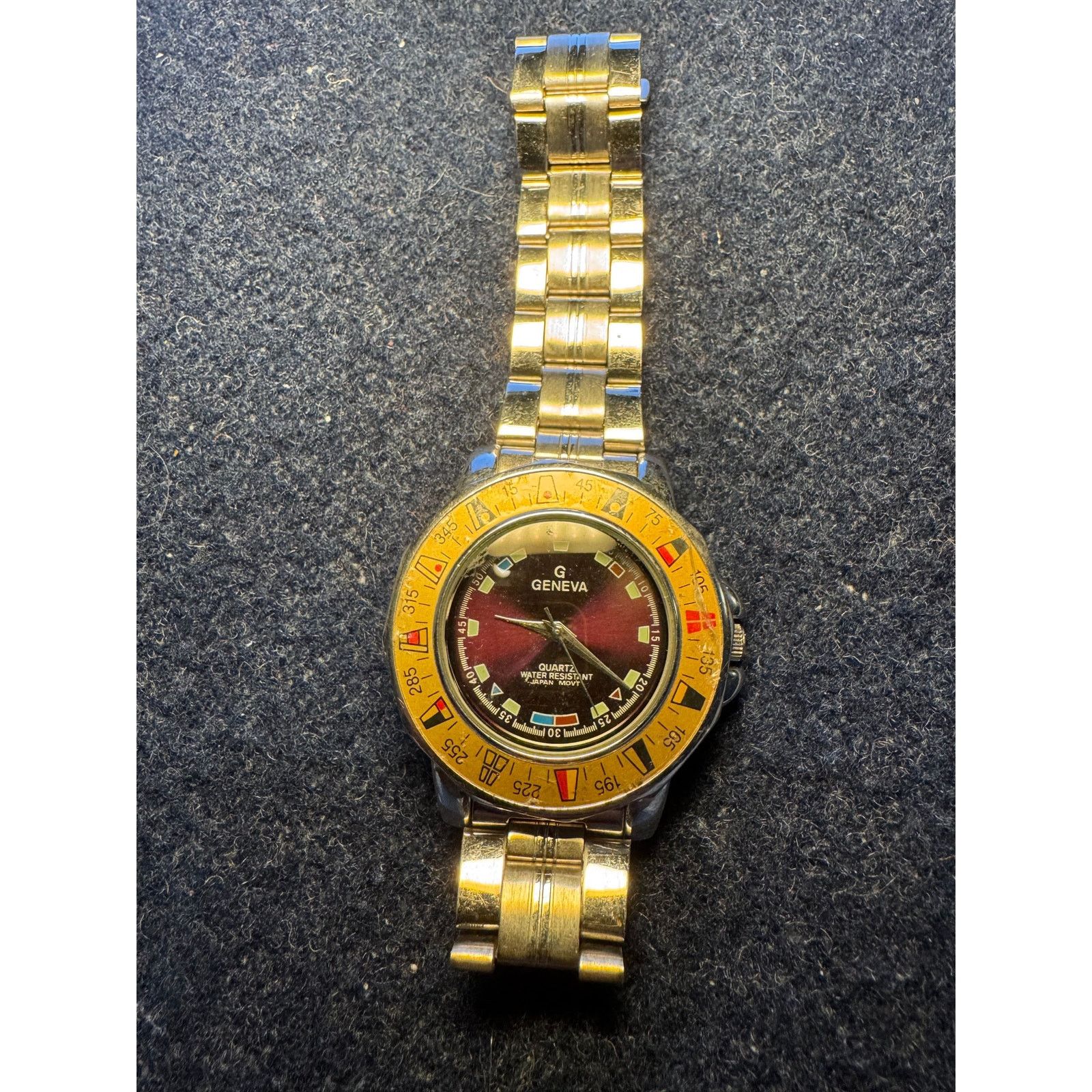 Geneva Geneva Wristwatch Water Resistant Japanese Movement Size ONE SIZE - 1 Thumbnail