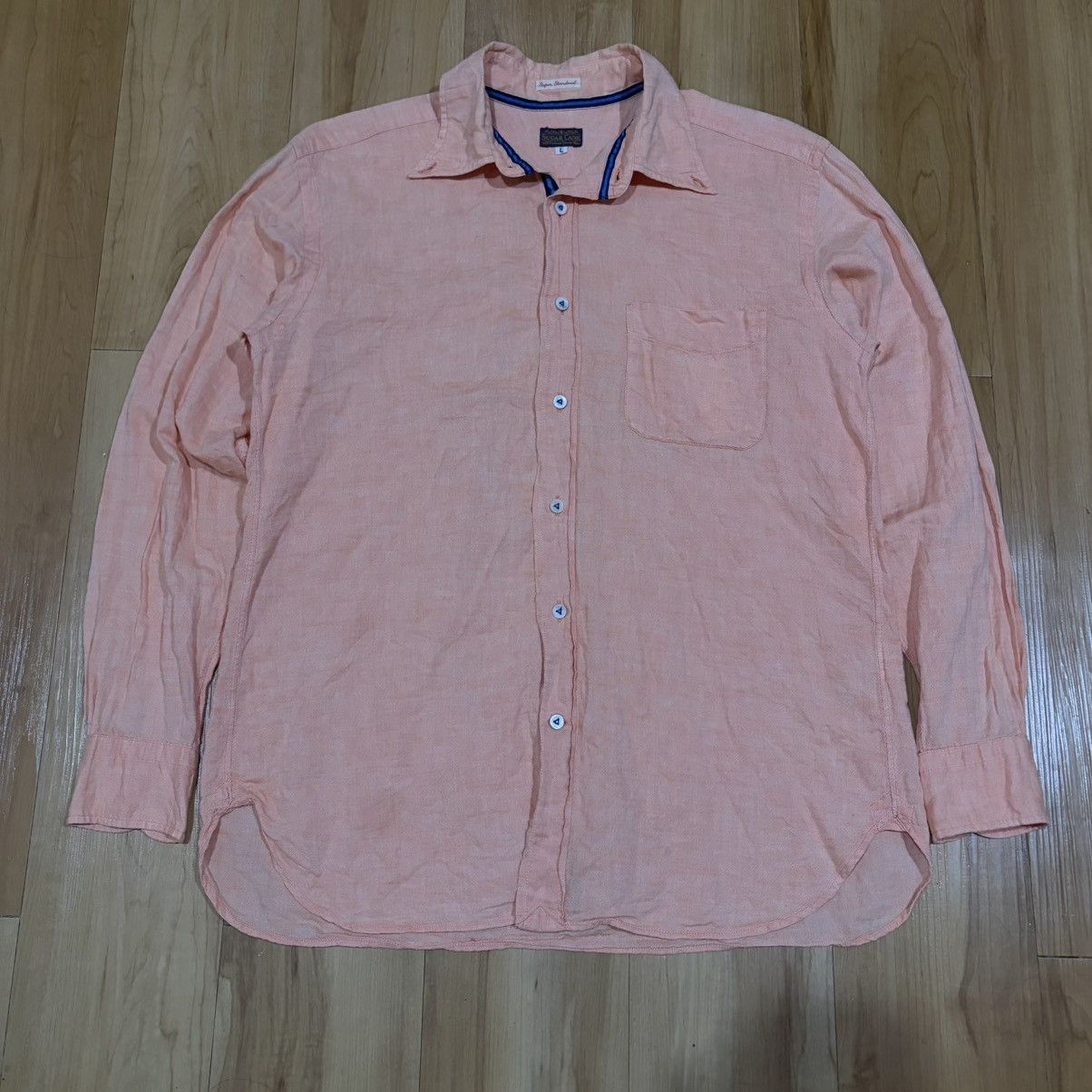 Sugar Cane Sugar cane linen long sleeve shirt Size US L / EU 52-54 / 3 - 3 Thumbnail