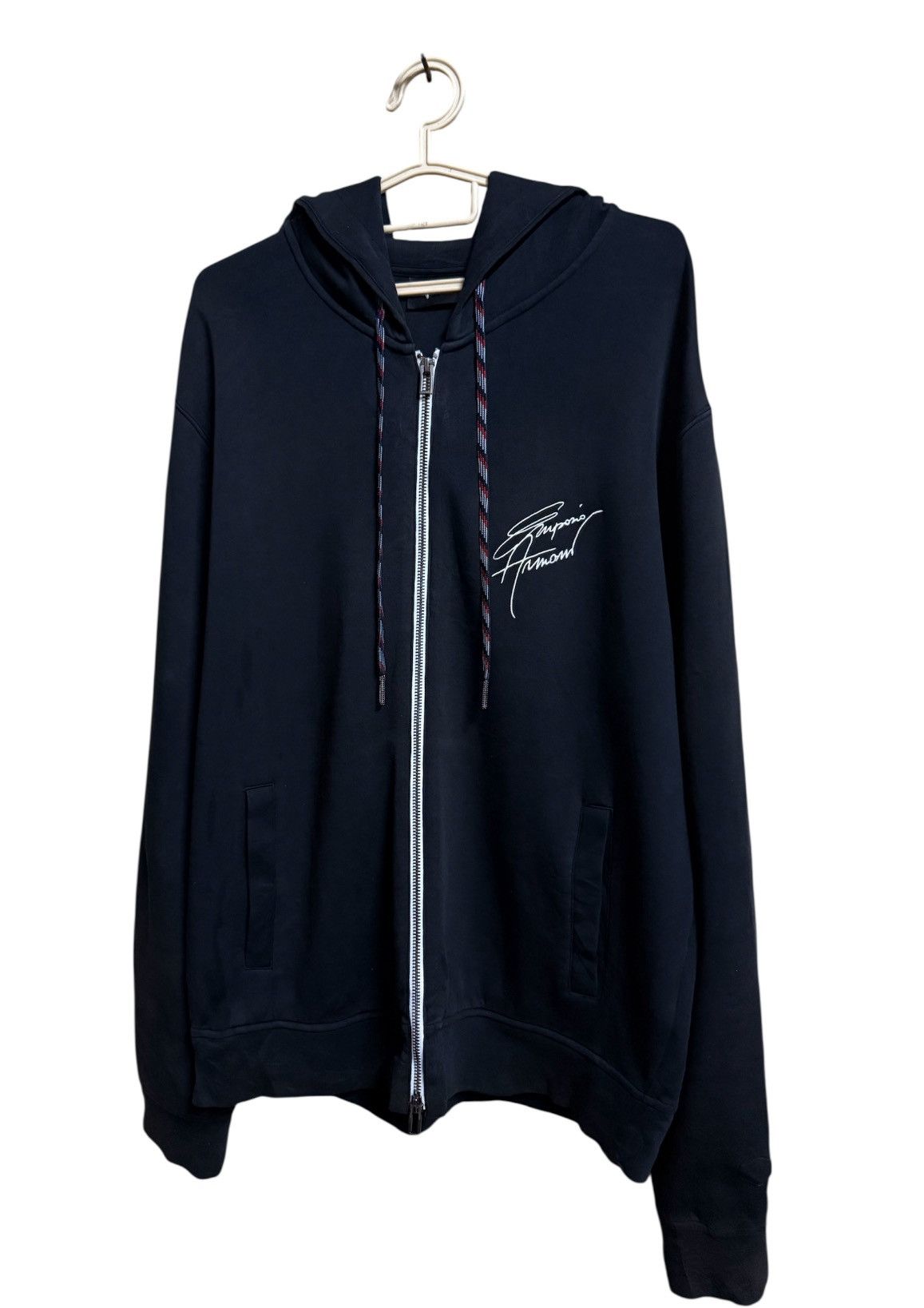 Emporio Armani Emporio Armani Hoodie Signature Embroidery Logo Size US XL / EU 56 / 4 - 3 Thumbnail