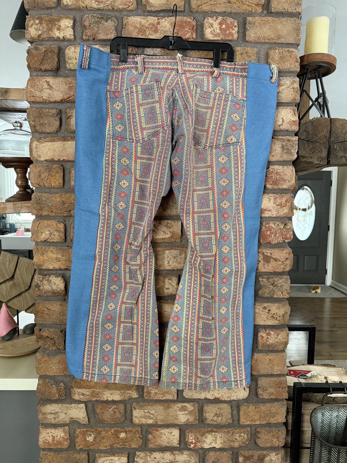 Other 🌵 Seafarer Intuit Aztec Print Colorblock Flare Pants Size 38" / US 16 / IT 52 - 5 Thumbnail