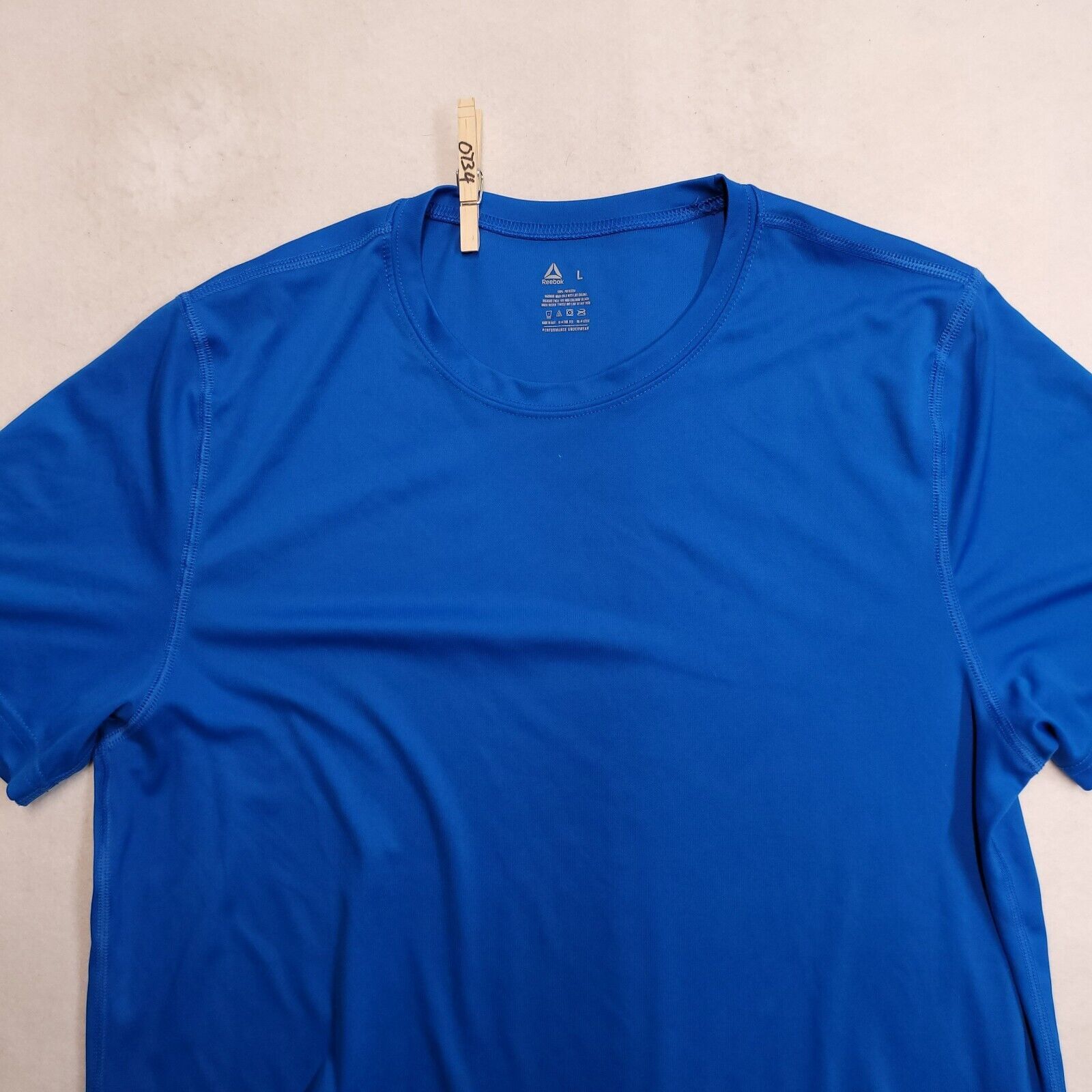 Reebok Reebok Short Sleeve T Shirt Mens Size Large L Blue Size US L / EU 52-54 / 3 - 1 Thumbnail