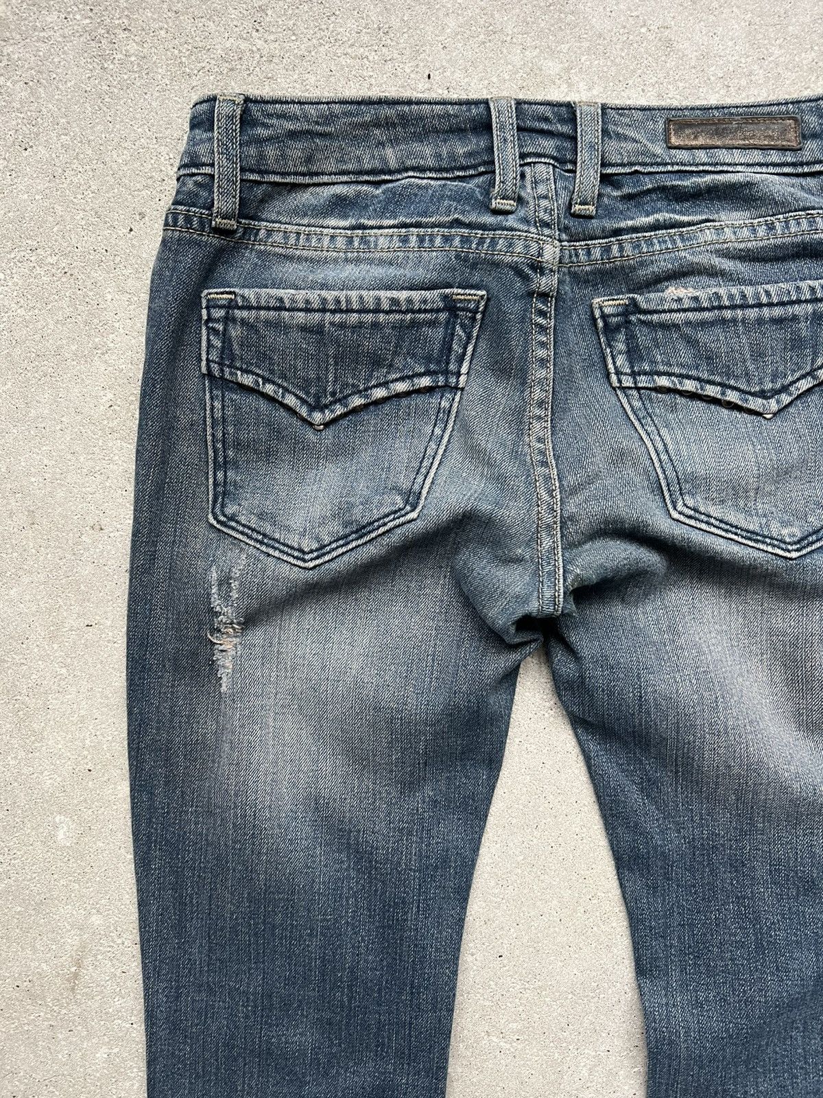 Hysteric Glamour × If Six Was Nine × Le Grande Bleu (L.G.B.) Rare Distressed Flared IfSixWasNine style jeans LGB Y2K Size 27" / US 4 / IT 40 - 9 Thumbnail