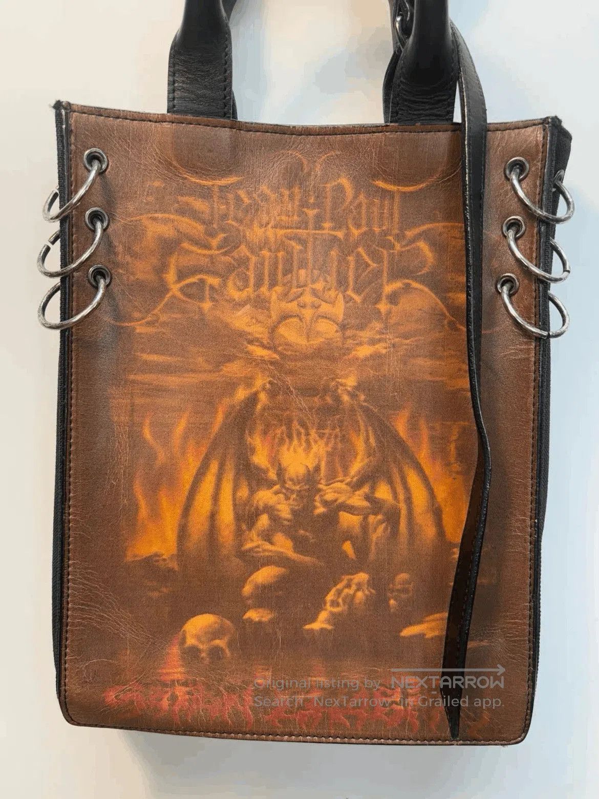Jean Paul Gaultier Jean Paul Gaultier 01SS Devil Print Shoulder Tote Bag. Size ONE SIZE - 1 Thumbnail
