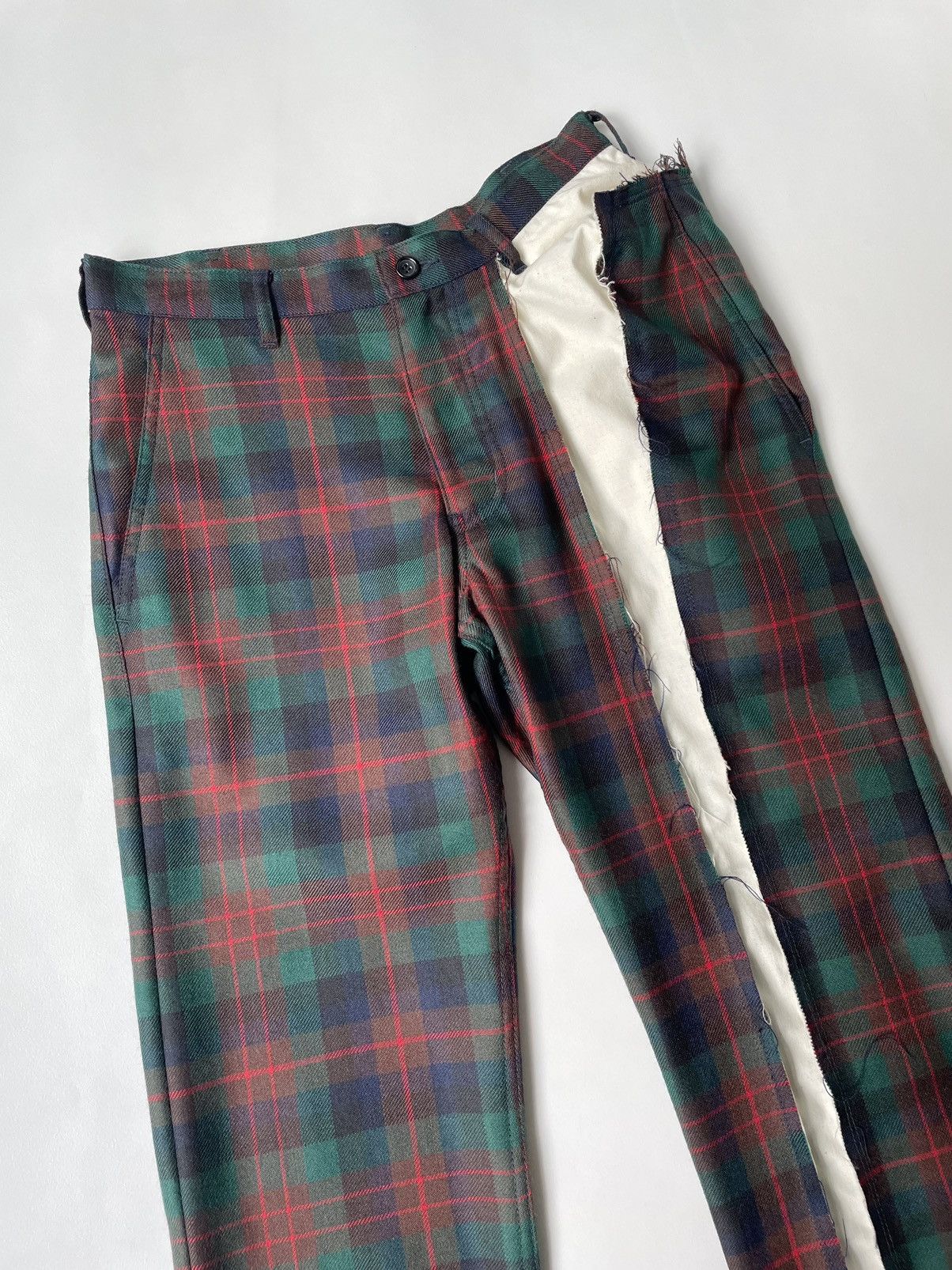Comme des Garcons A/W 06 ‘Reworked Tartan’ Wool Trousers Size 26" / US 2 / IT 38 - 5 Thumbnail