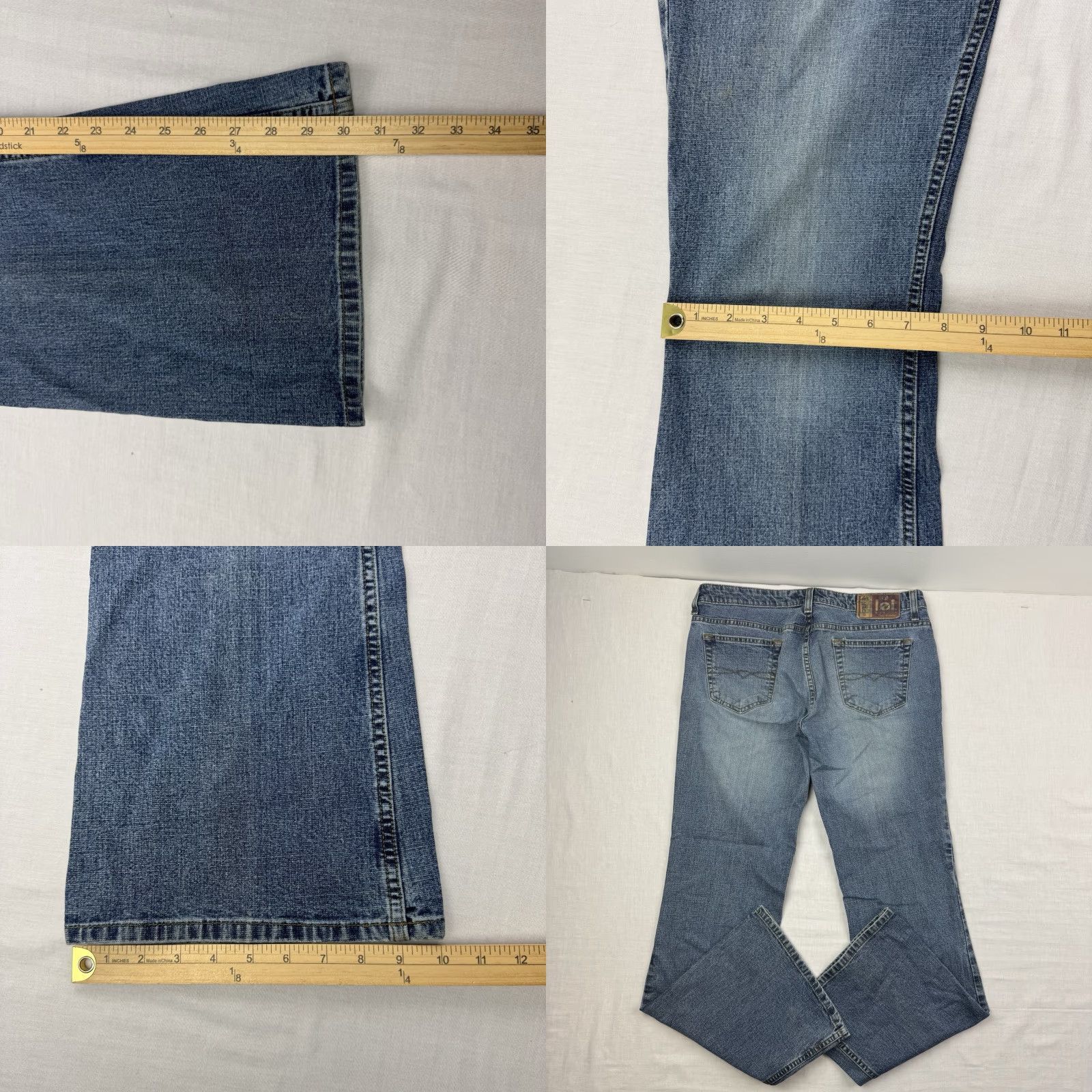 Vintage VINTAGE LEI Jeans Flare Bootcut Womens 13 Hipster High Waisted Blue 90s Y2K Size 34" / US 12 / IT 48 - 9 Thumbnail