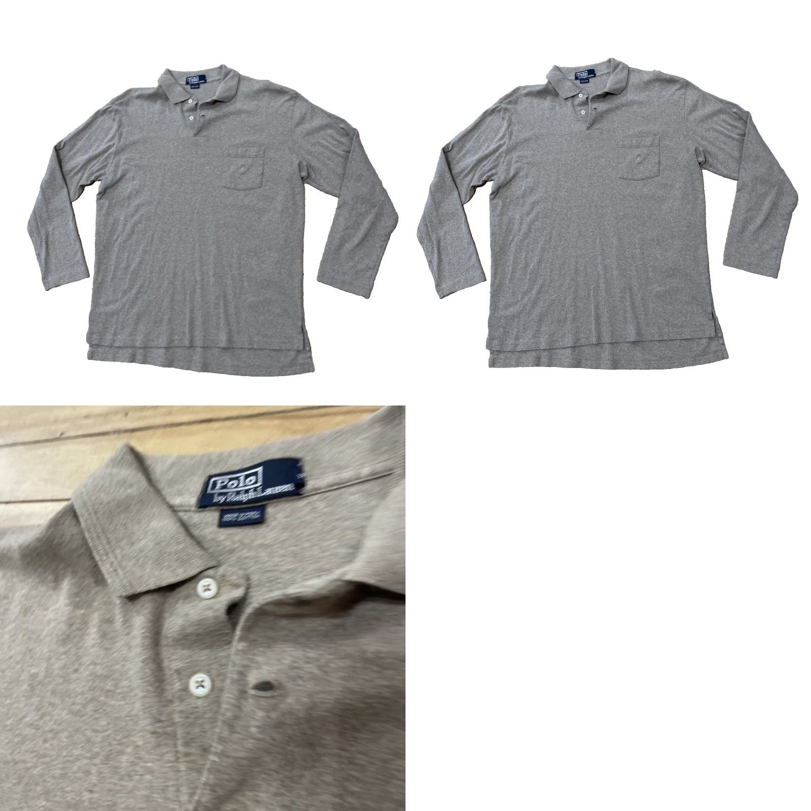 Polo Ralph Lauren VINTAGE Polo Ralph Lauren Mens L Brown Tan Western Rugby Pocket Collared Polo Shirt L Size US L / EU 52-54 / 3 - 10 Thumbnail