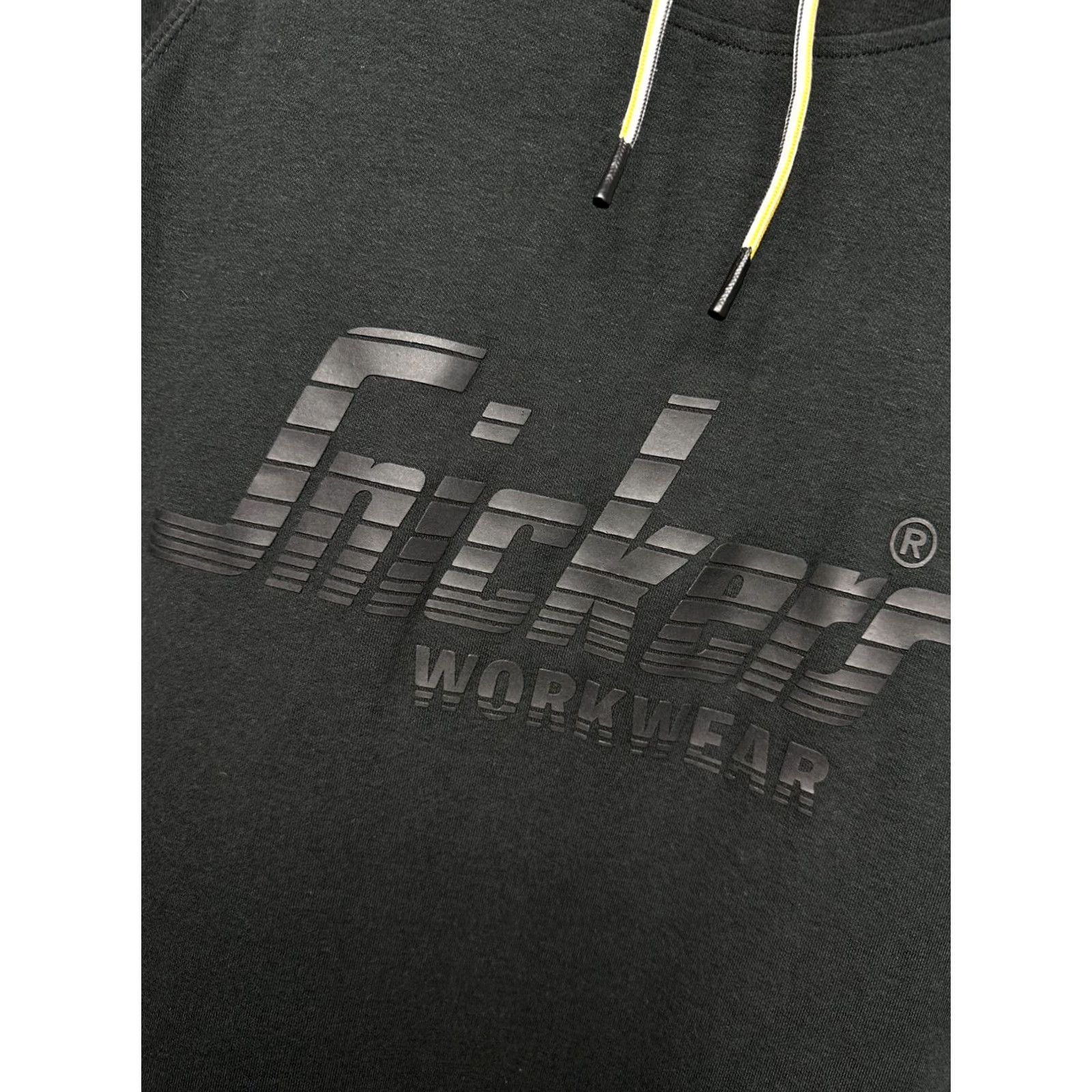 Vintage Snickers Workwear Mens Hoodie XL Black Logo Pullover Hoodie Mens XL Black Snickers Workwear Logo Hoodie Size US XL / EU 56 / 4 - 3 Thumbnail