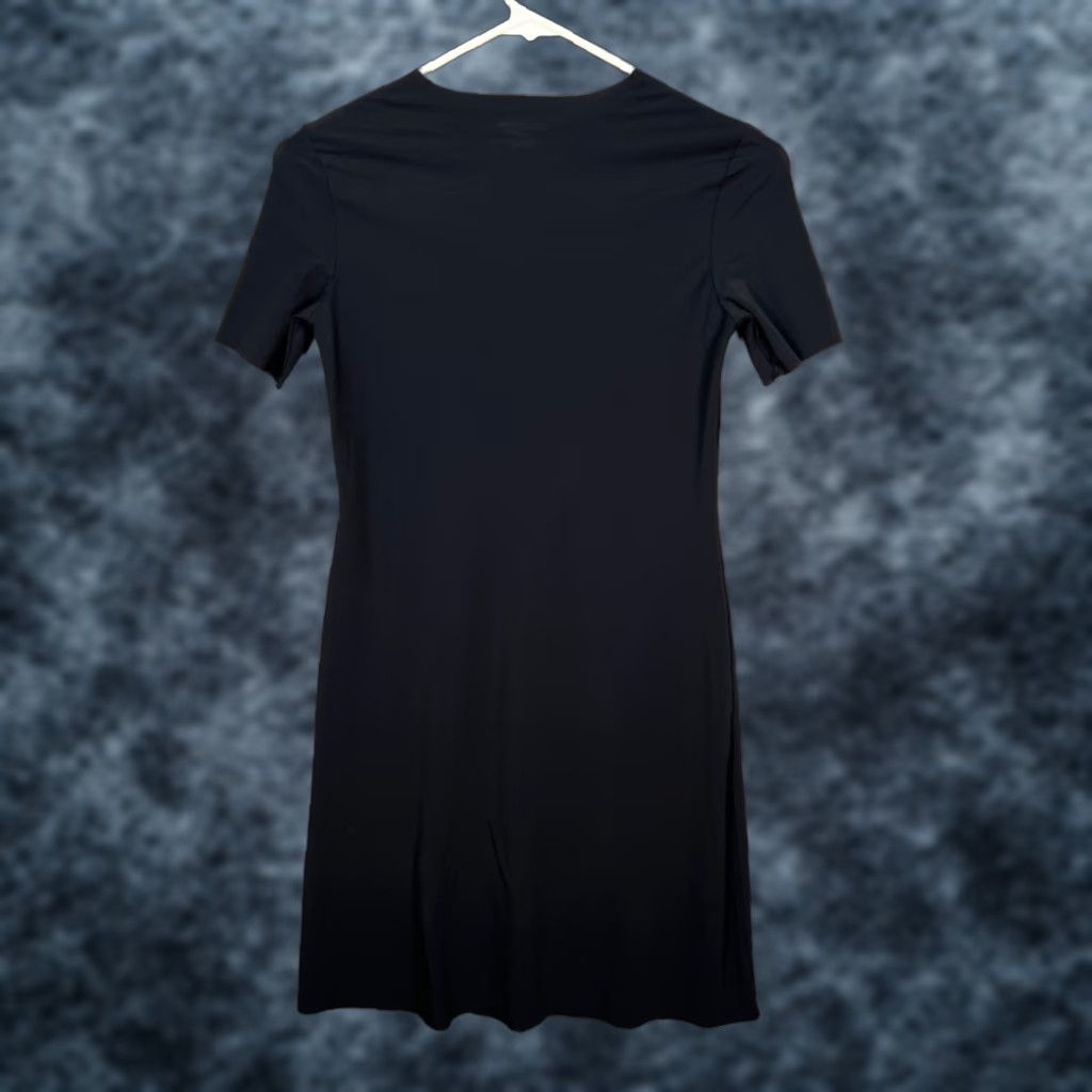Commando Commando Womens S/M Black Short-Sleeve Stretch Knit T-Shirt Dress Shirt Dress Womens S/M Black Stretch Knit T-Shirt Dress Commando Size S / US 4 / IT 40 - 1 Thumbnail