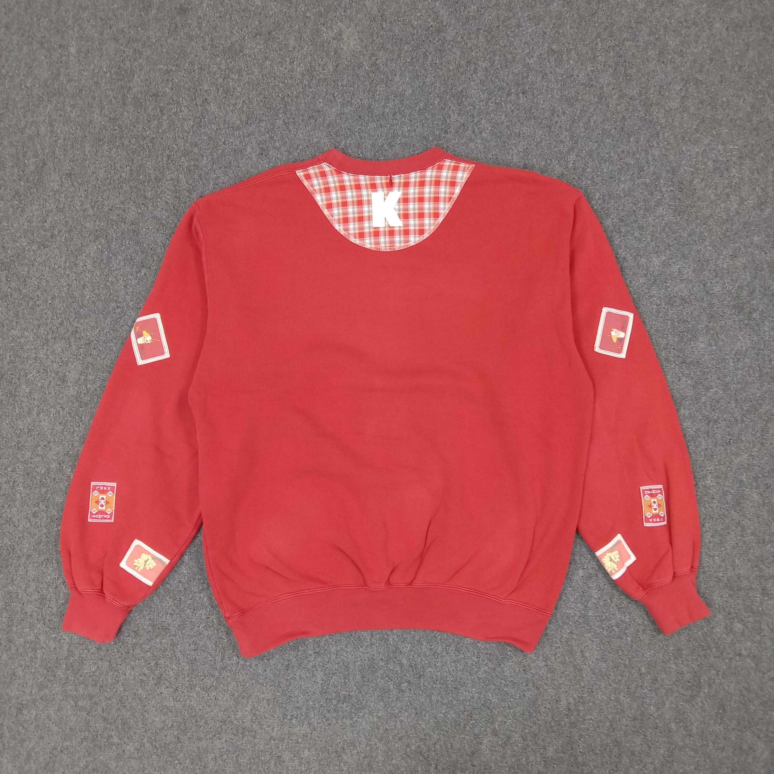 Karl Helmut × Vintage Karl Helmut Patches Design Sweatshirt C221N16 Size US L / EU 52-54 / 3 - 4 Thumbnail