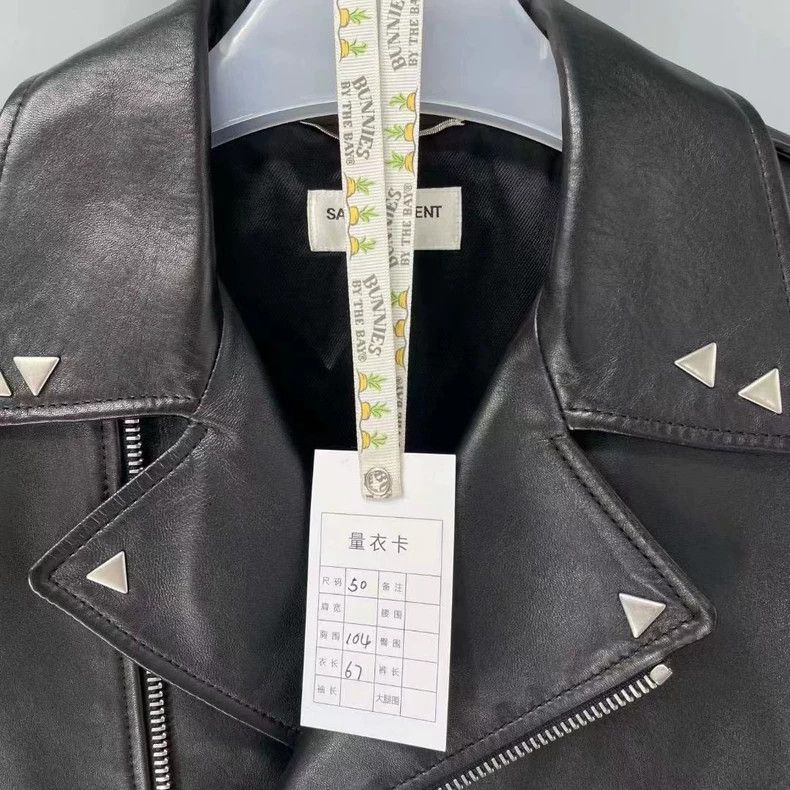 Saint Laurent Paris saint Laurent parisMetal logo L01 zipper motorcycle leathe Size US M / EU 48-50 / 2 - 7 Thumbnail