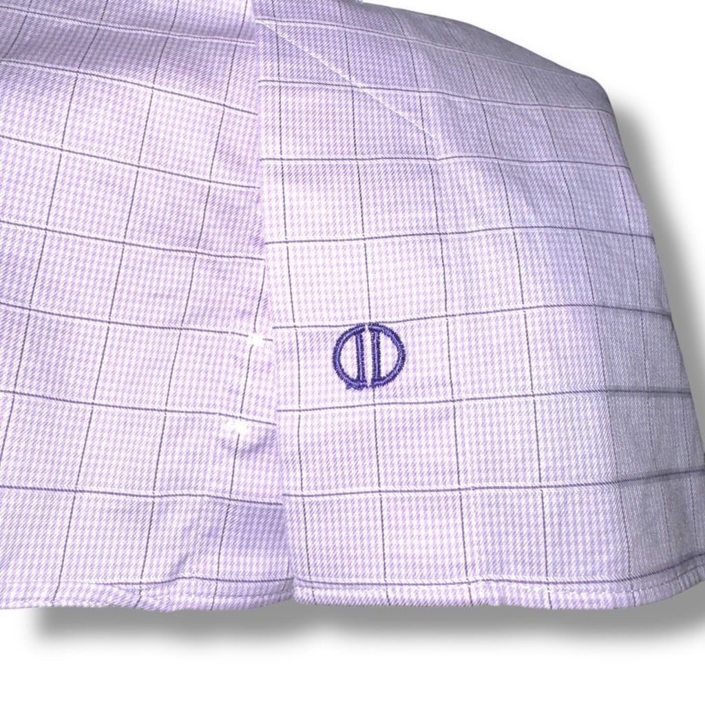 David Donahue Purple David Donahue Trim Fit French Cuff Dress Shirt Size M Size US M / EU 48-50 / 2 - 4 Thumbnail