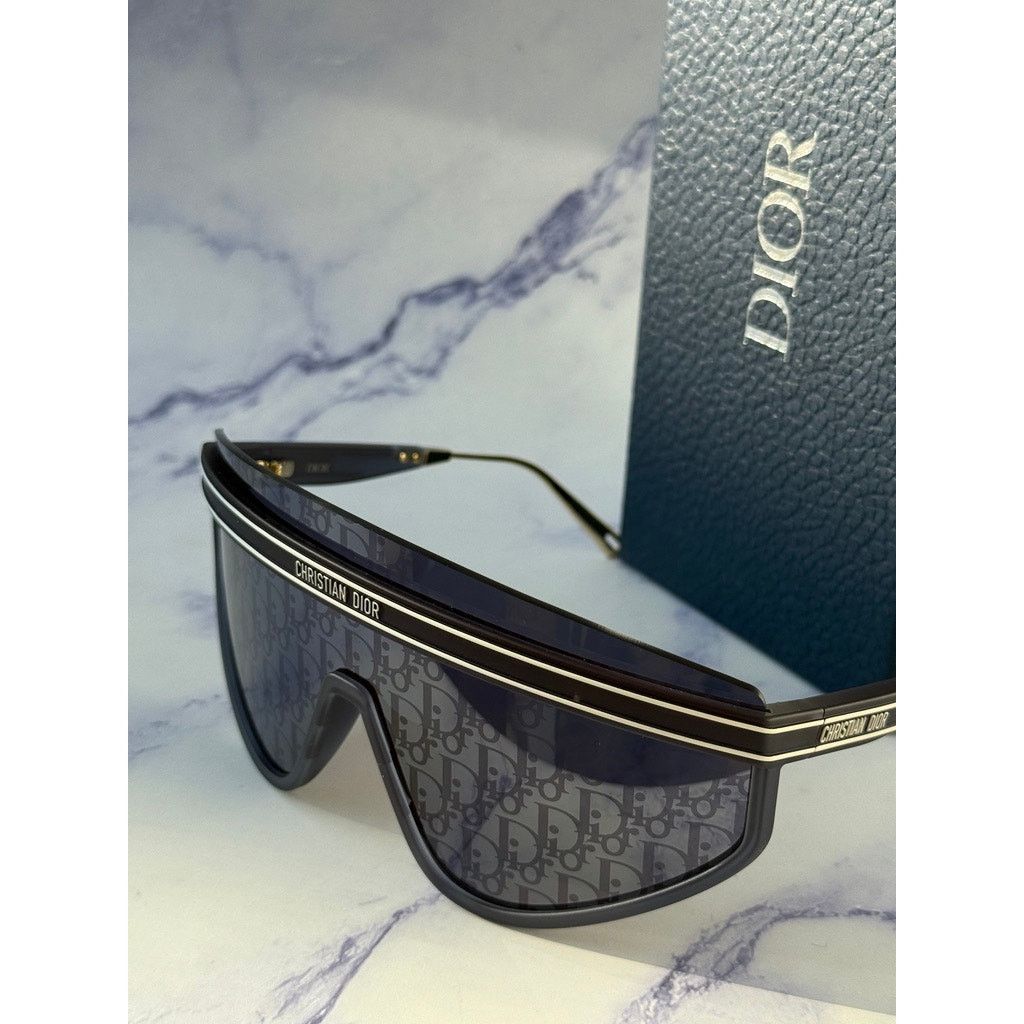 Dior NEW Dior DiorClub M2U Shield Mask Sunglasses Blue Logo Size ONE SIZE - 6 Thumbnail