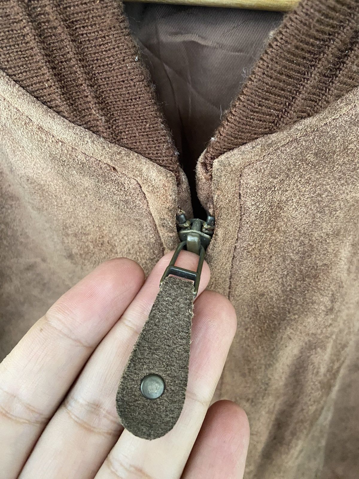 Japanese Brand Seashop Suede Leather Bomber Jacket Size US L / EU 52-54 / 3 - 6 Thumbnail
