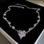 Japanese Brand Electro Chain Crystal Purple Heart Silver Star Pop Fantasy Size ONE SIZE - 3 Thumbnail