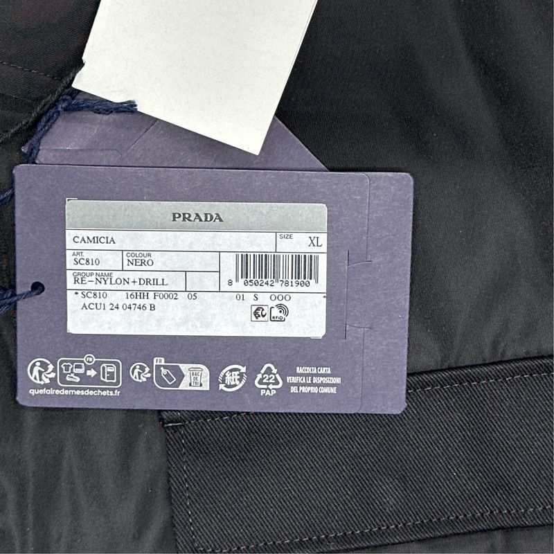 Prada Prada Black Zip Front Long Sleeve Jacket-2506 Size US XL / EU 56 / 4 - 3 Thumbnail