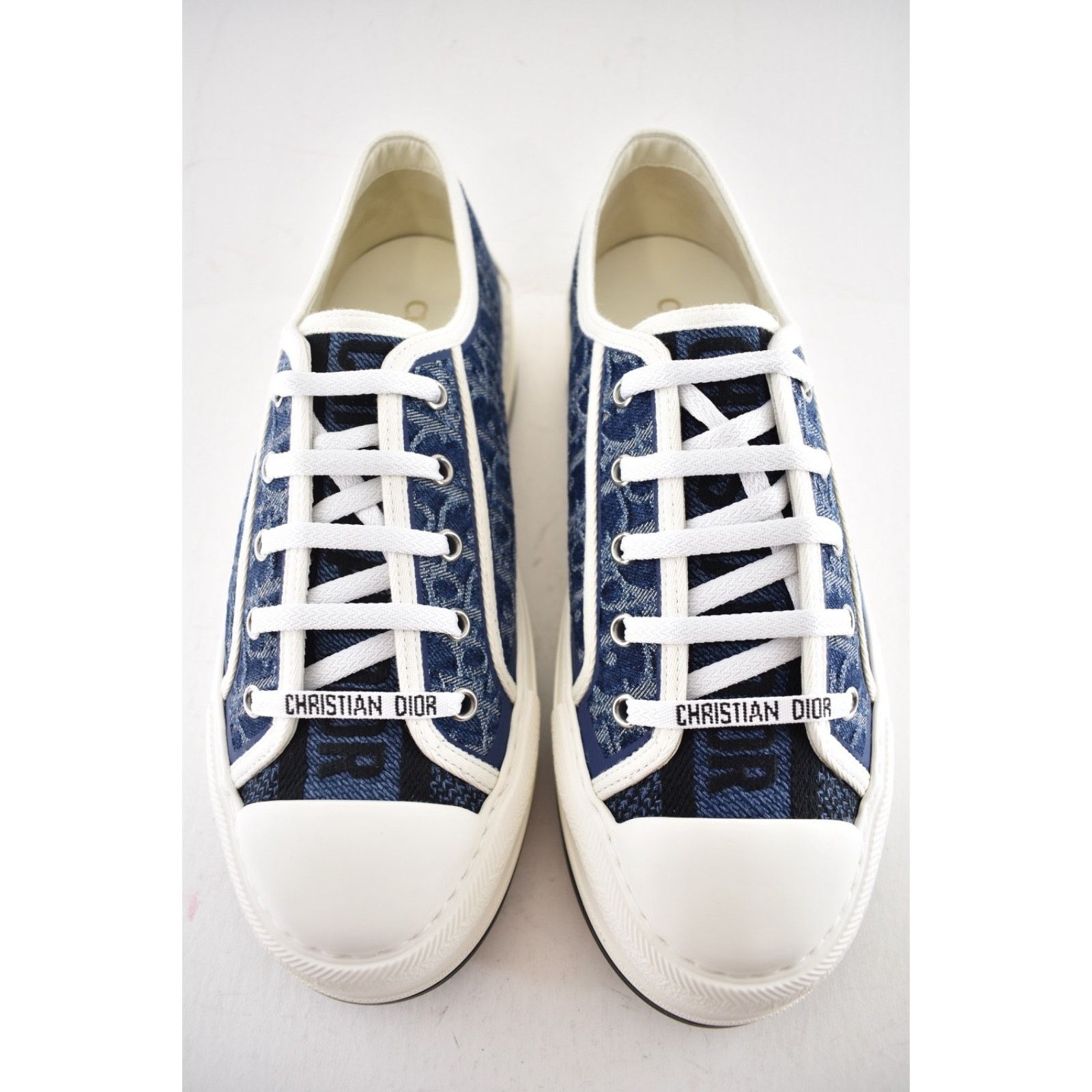 Dior Dior Walk'N'Dior Denim Logo Flat Low Platform Sneaker 41 Size US 11 / IT 41 - 9 Thumbnail
