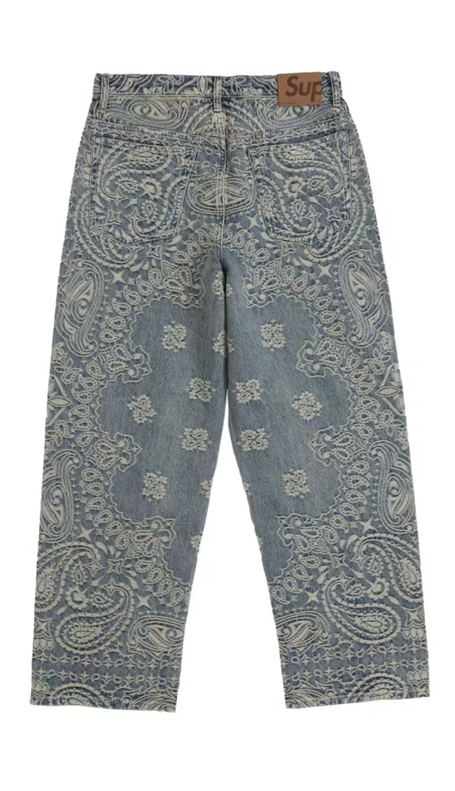 Supreme Supreme SS25 Bandana Jacquard Baggy Jean Size 34 DS Size US 34 / EU 50 - 2 Thumbnail