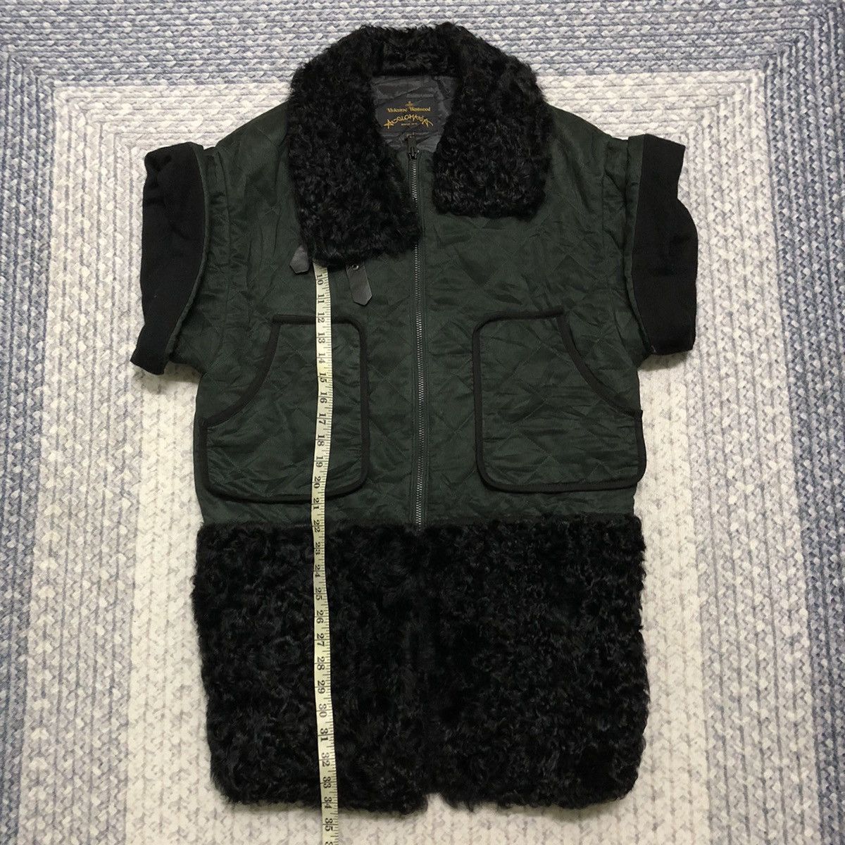 Japanese Brand Rare Vivienne Westwood Sleeveless Sherpa Trench Jacket Size US S / EU 44-46 / 1 - 12 Thumbnail