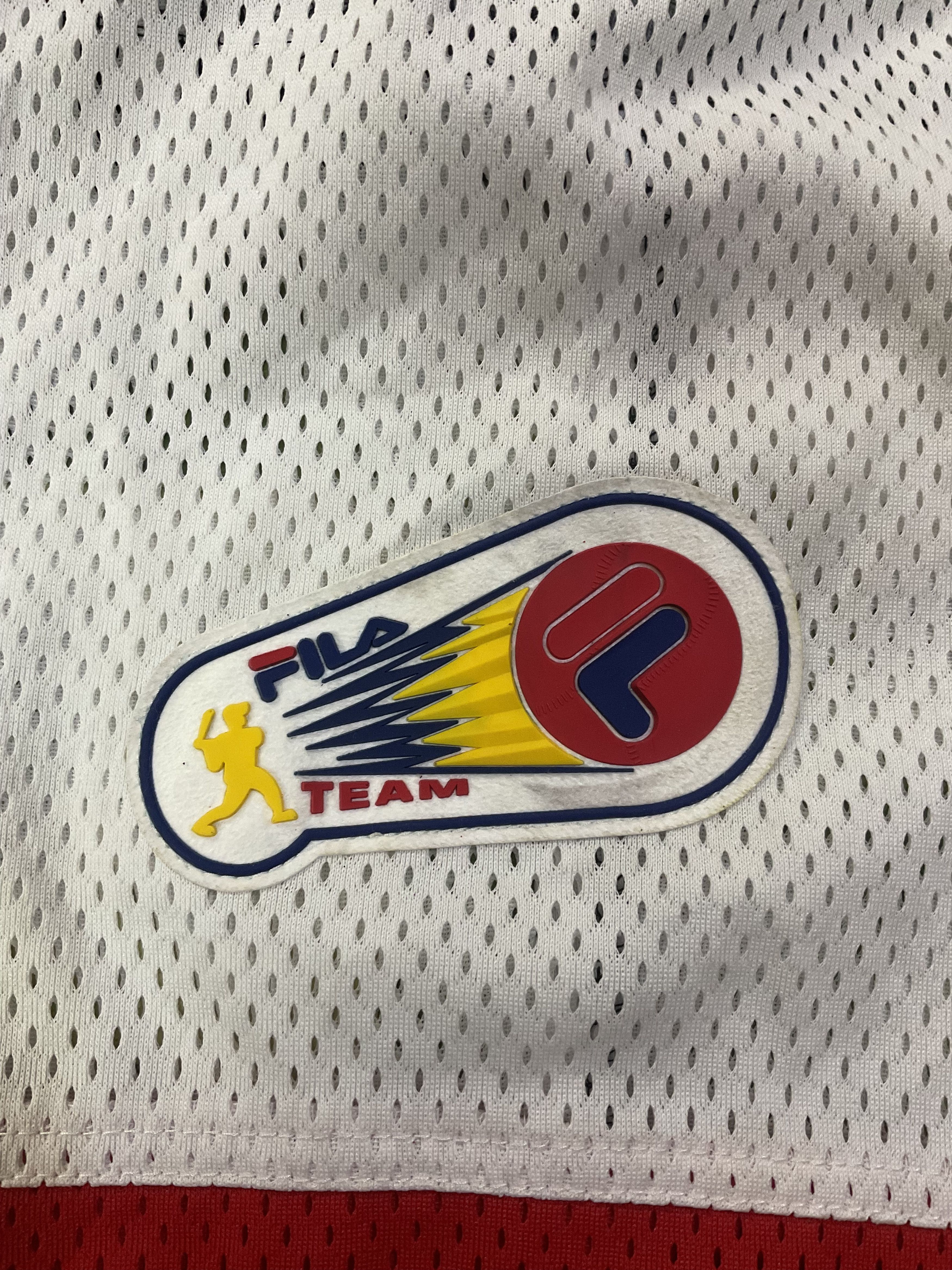 Fila Vintage 1999 Fila Team Baseball Mesh Jersey Shoulder Pads Size US L / EU 52-54 / 3 - 9 Thumbnail