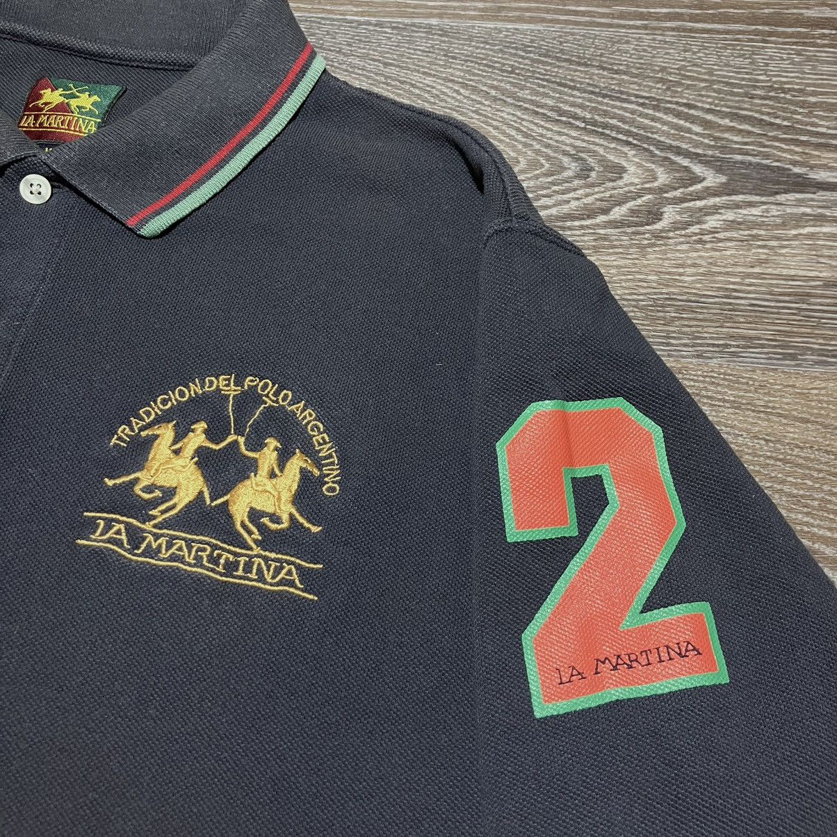 La Martina Vintage LA MARTINA Polo Argentino Embroidered #2 Polo Shirt Size US L / EU 52-54 / 3 - 6 Thumbnail