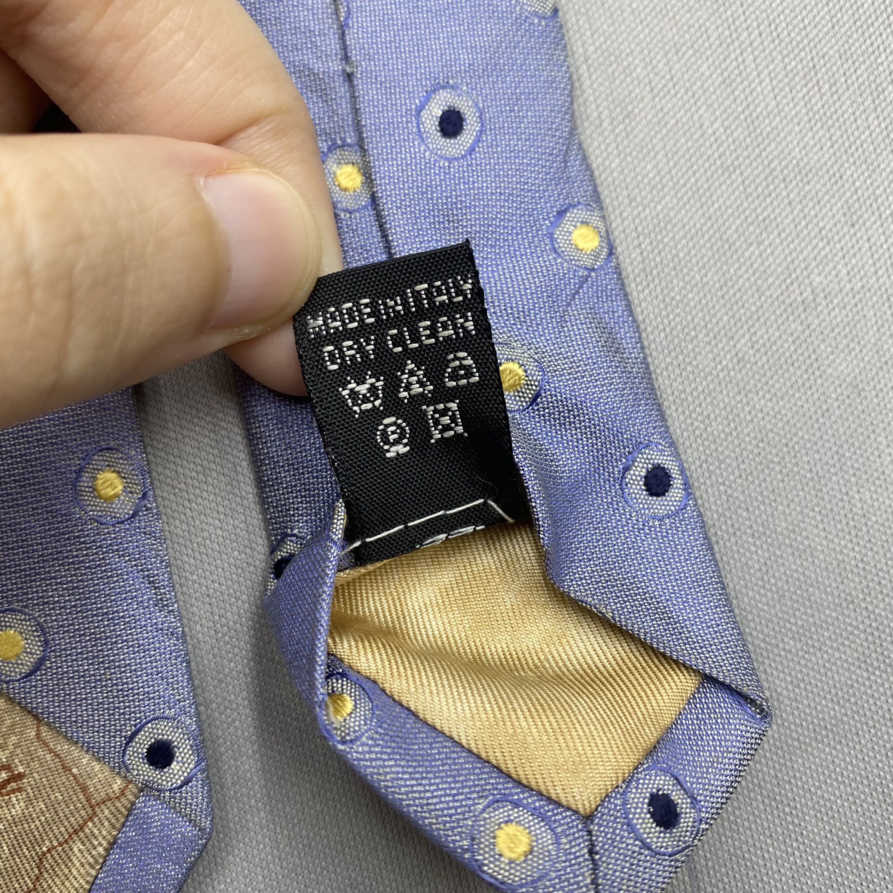 Alviero Martini Vintage Alviero Martini SILK Necktie Cravate Pure Silk Size ONE SIZE - 7 Thumbnail