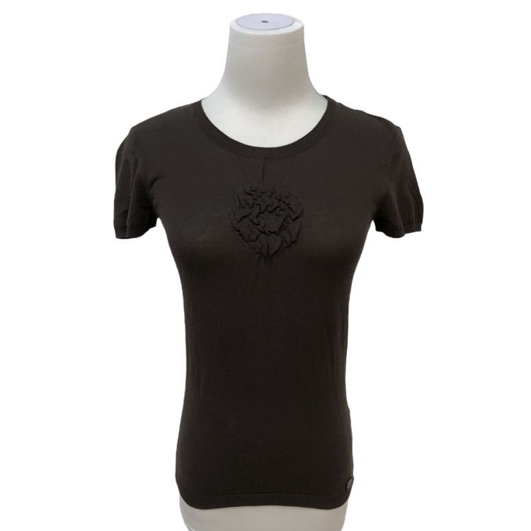 Chanel Chanel Flower Detail Knit Top Size 34 Size XS / US 0-2 / IT 36-38 - 1 Thumbnail