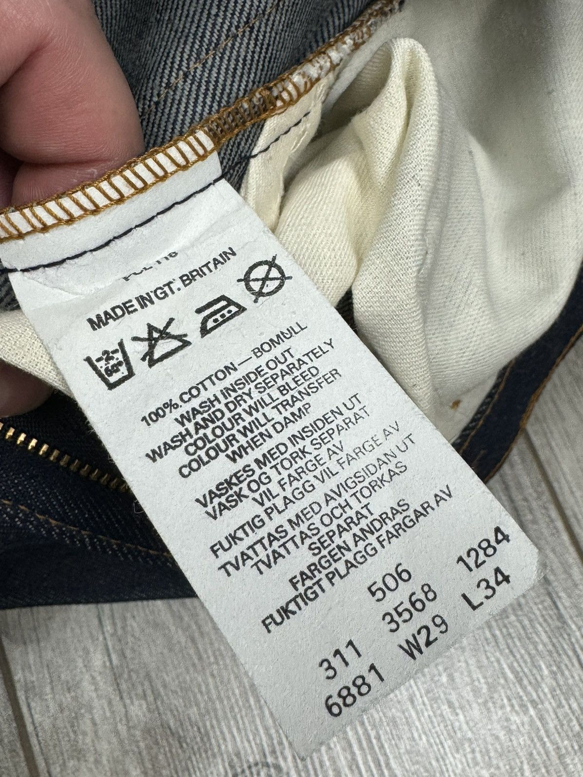 Levi's Levi’s 506 jeans woman’s Made in Great Britain size W29 L34 Size 29" - 5 Thumbnail